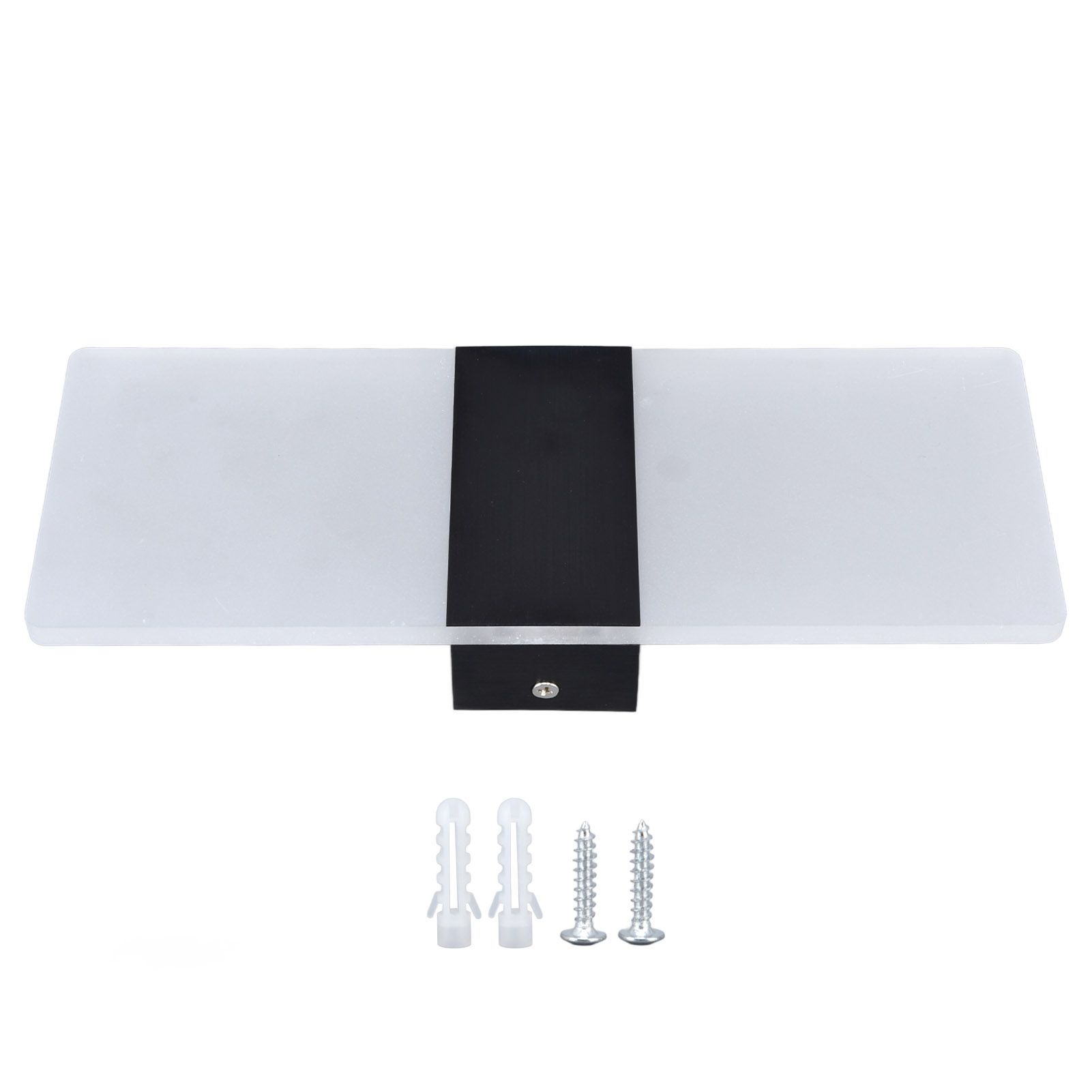 LED Wall Lamp 6W Acrylic Wall Light 360° Luminous High Brightness Preservative Up Down Lights for Bedroom Canteen 90‑265VBlack - Image 1
