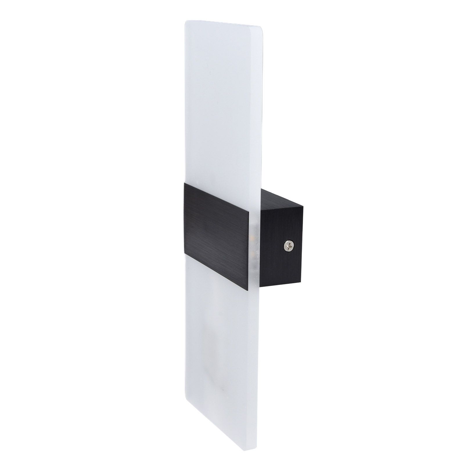 LED Wall Lamp 6W Acrylic Wall Light 360° Luminous High Brightness Preservative Up Down Lights for Bedroom Canteen 90‑265VBlack - Image 4