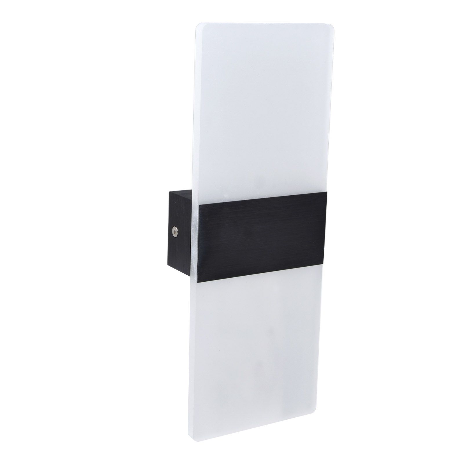 LED Wall Lamp 6W Acrylic Wall Light 360° Luminous High Brightness Preservative Up Down Lights for Bedroom Canteen 90‑265VBlack - Image 7