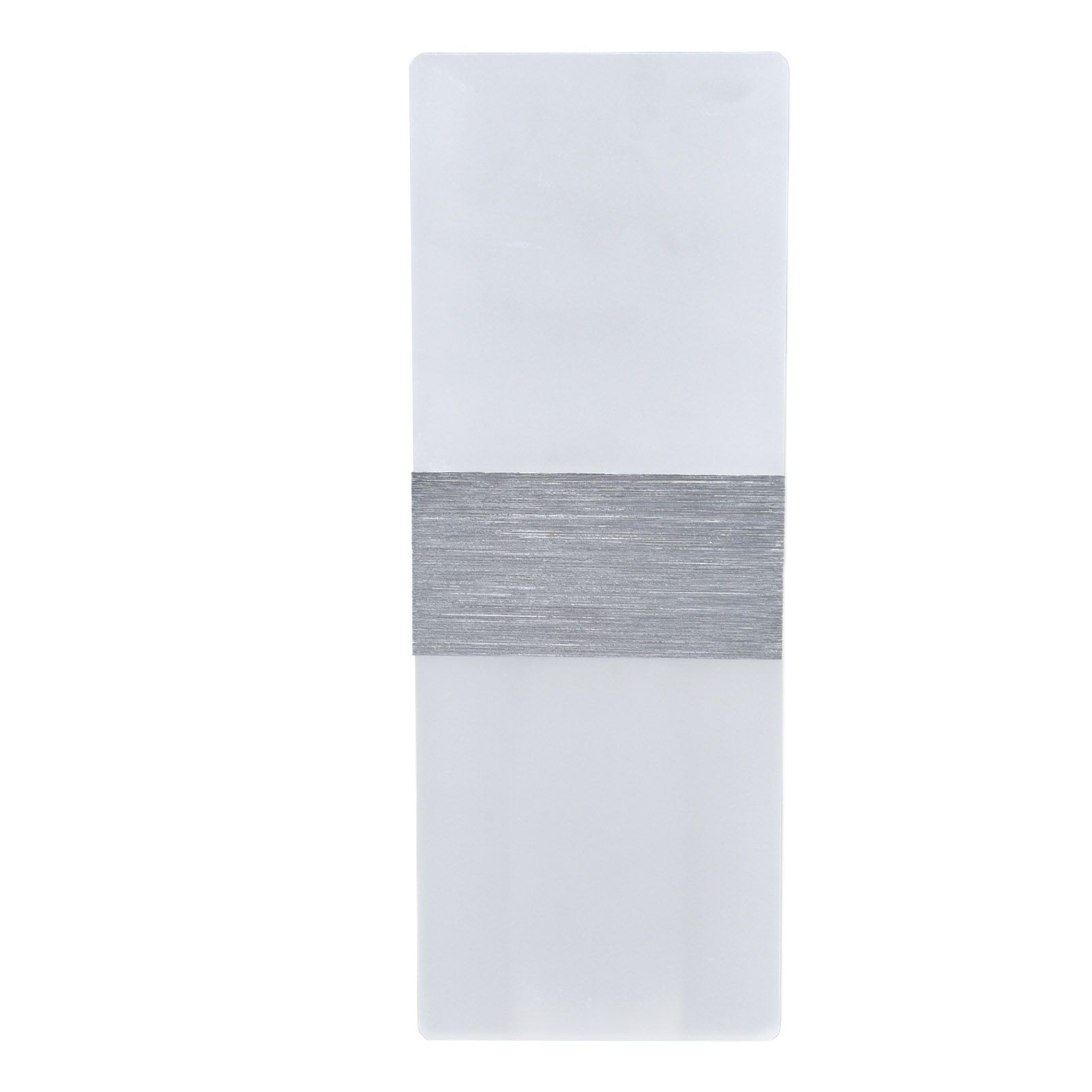 LED Wall Lamp 6W Acrylic Wall Light 360° Luminous High Brightness Preservative Up Down Lights for Bedroom Canteen 90‑265VSilver - Image 2