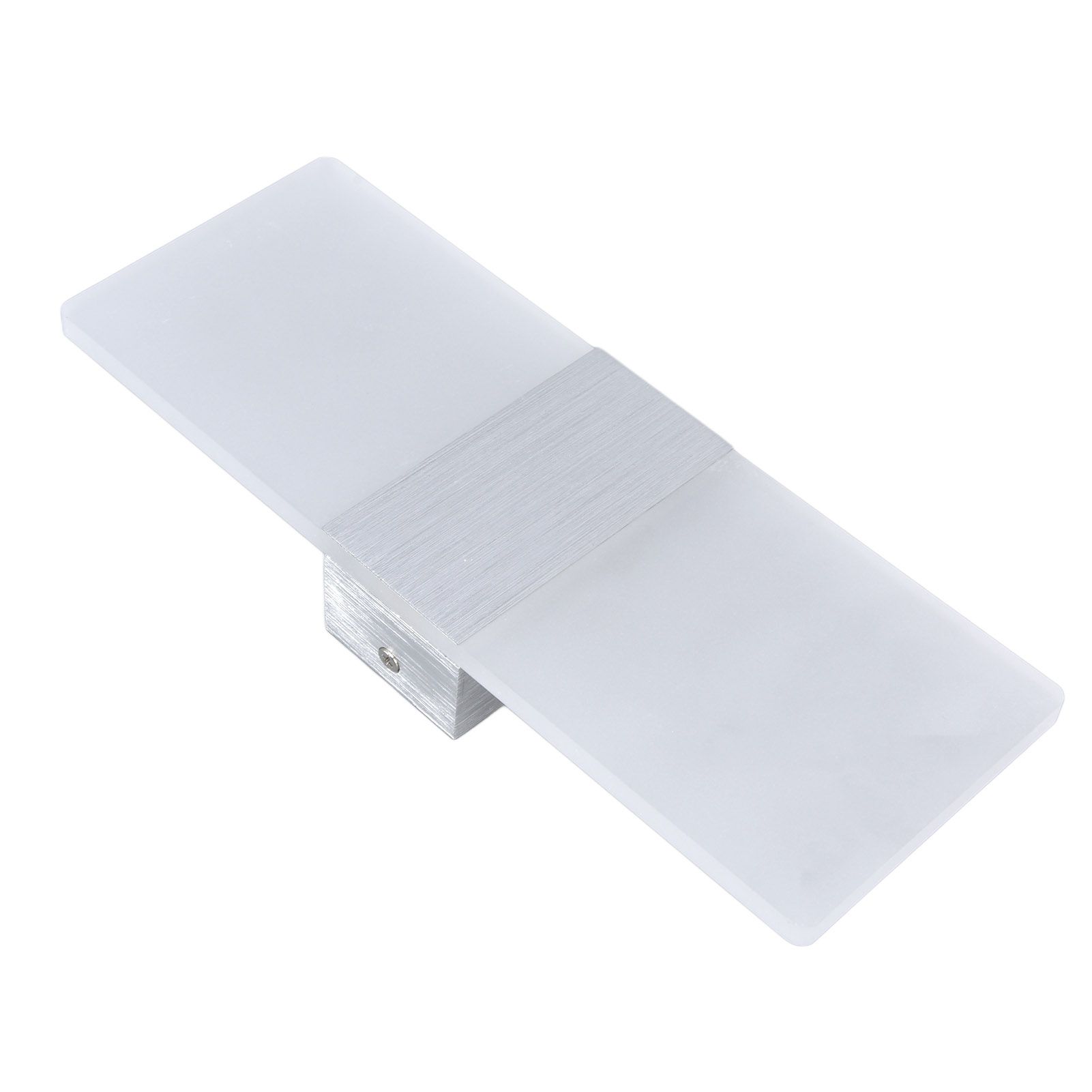 LED Wall Lamp 6W Acrylic Wall Light 360° Luminous High Brightness Preservative Up Down Lights for Bedroom Canteen 90‑265VSilver - Image 3