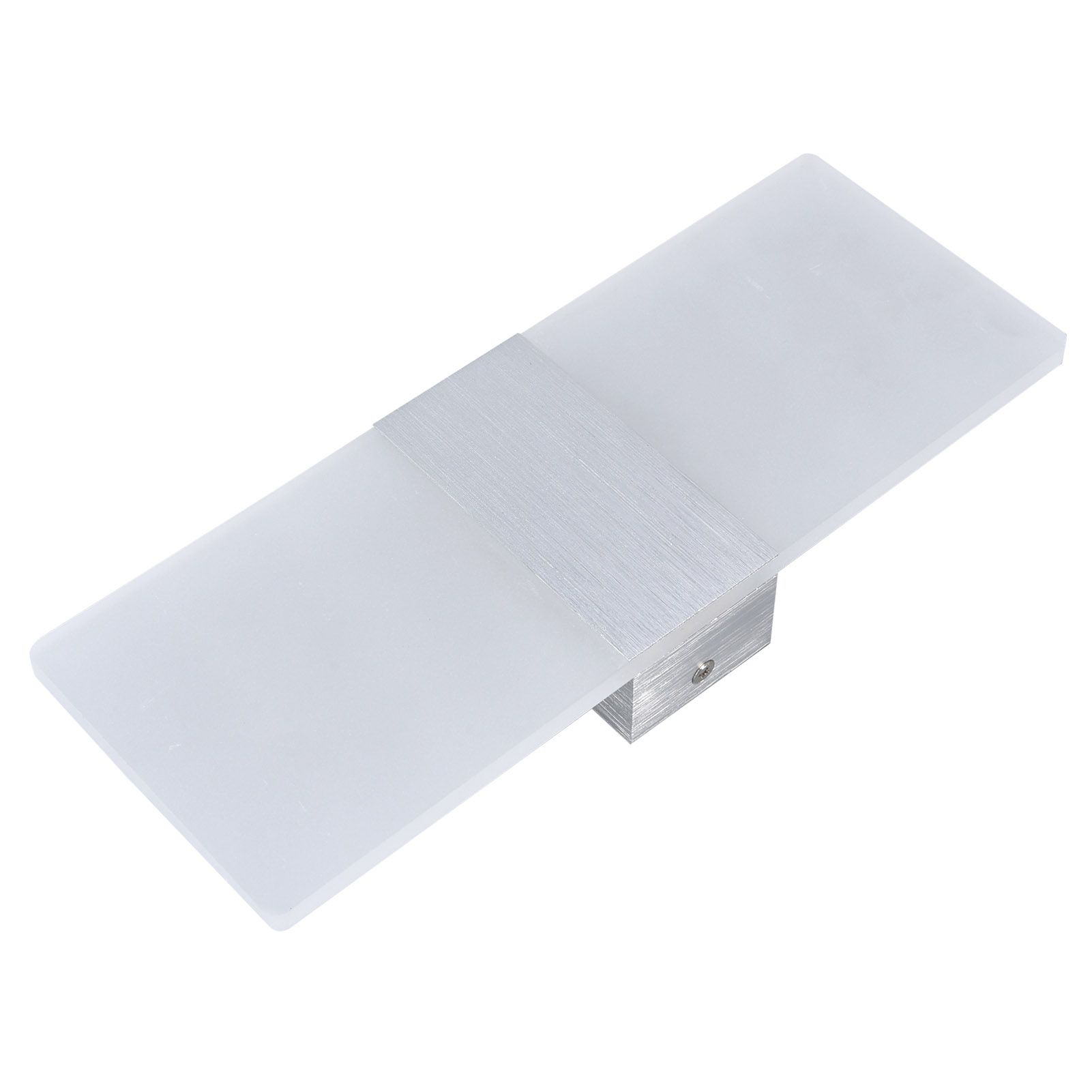 LED Wall Lamp 6W Acrylic Wall Light 360° Luminous High Brightness Preservative Up Down Lights for Bedroom Canteen 90‑265VSilver - Image 4