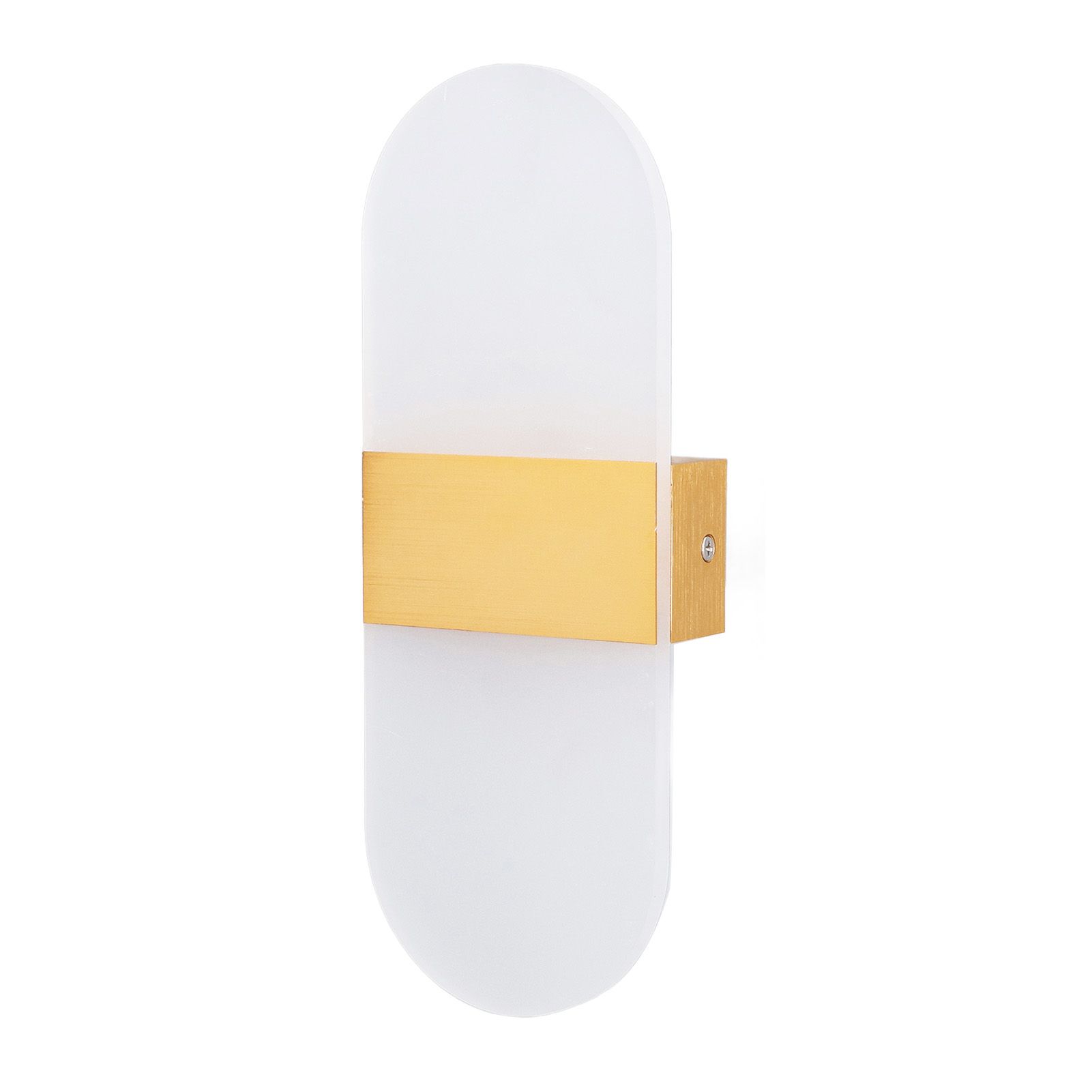 LED Wall Light Acrylic 360° Up Down 6W Warm Modern Wall Lamp for Hallway Bedroom Restaurant 90‑265V Gold - Image 2