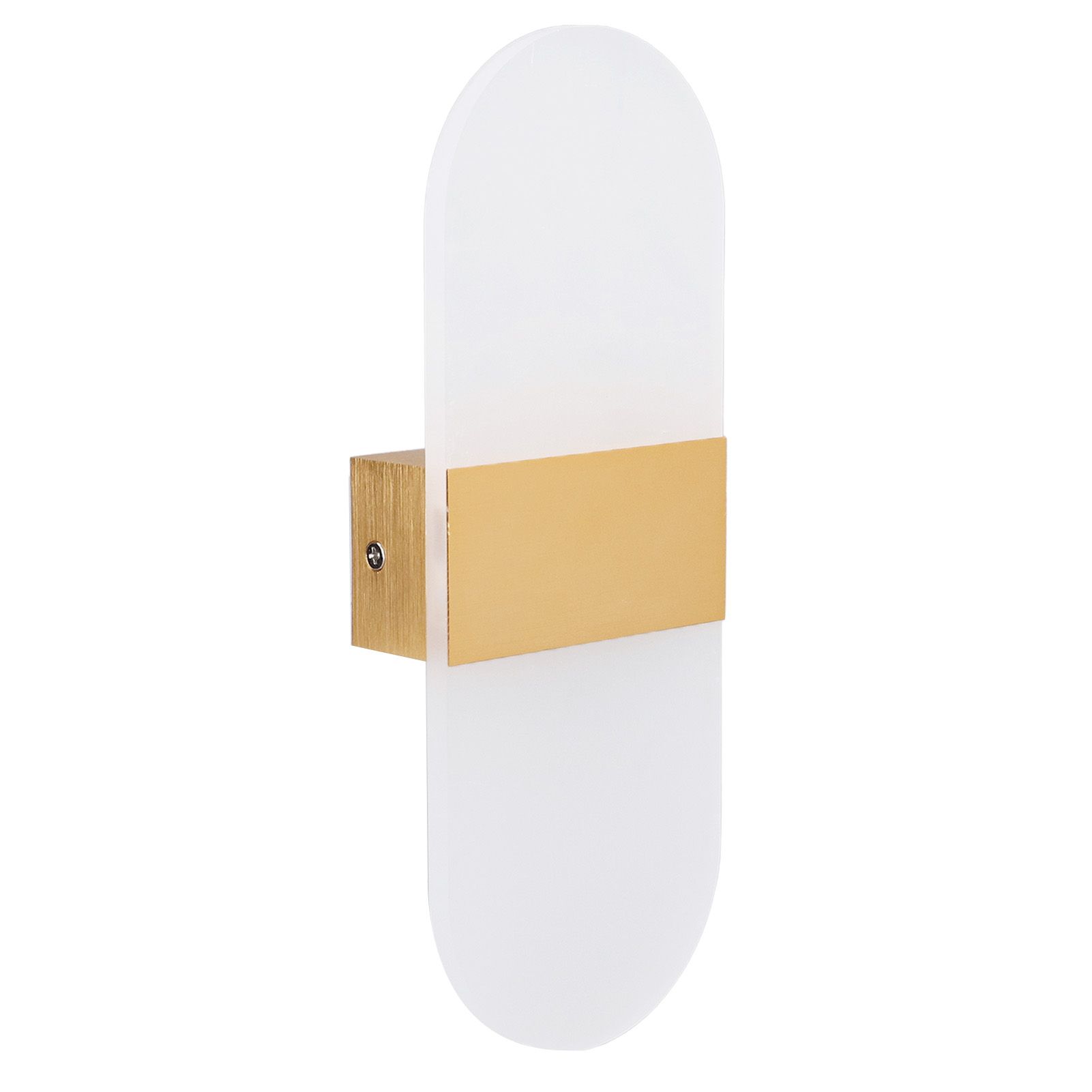 LED Wall Light Acrylic 360° Up Down 6W Warm Modern Wall Lamp for Hallway Bedroom Restaurant 90‑265V Gold - Image 4