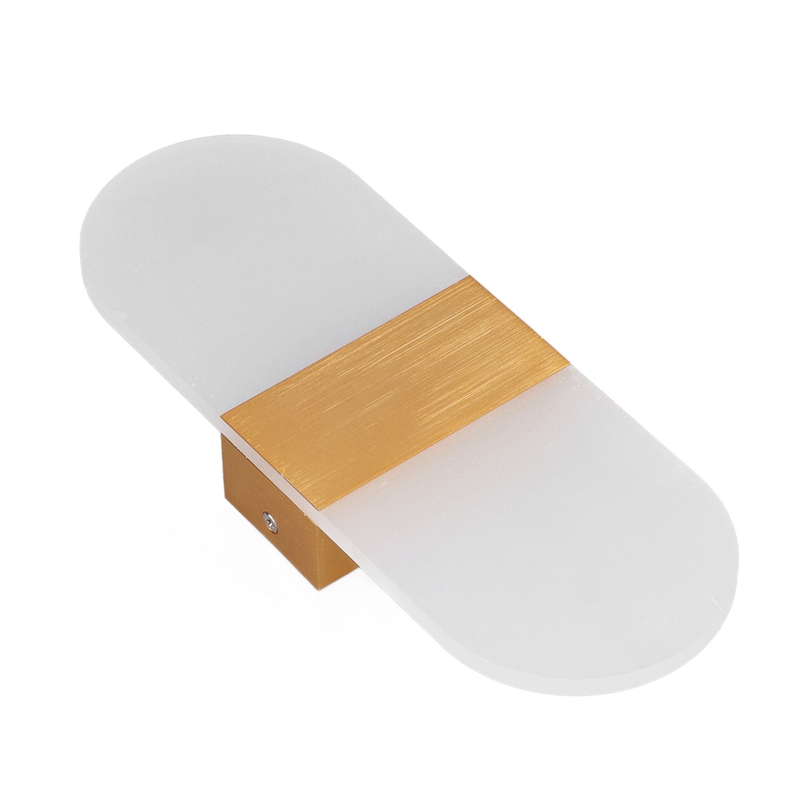 LED Wall Light Acrylic 360° Up Down 6W Warm Modern Wall Lamp for Hallway Bedroom Restaurant 90‑265V Gold - Image 7