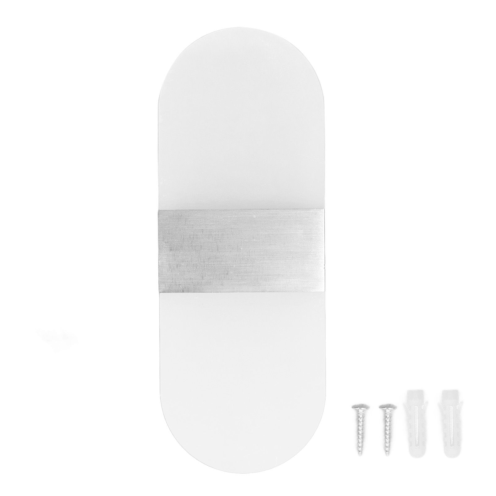 LED Wall Light Acrylic 360° Up Down 6W Warm Modern Wall Lamp for Hallway Bedroom Restaurant 90‑265V White - Image 1