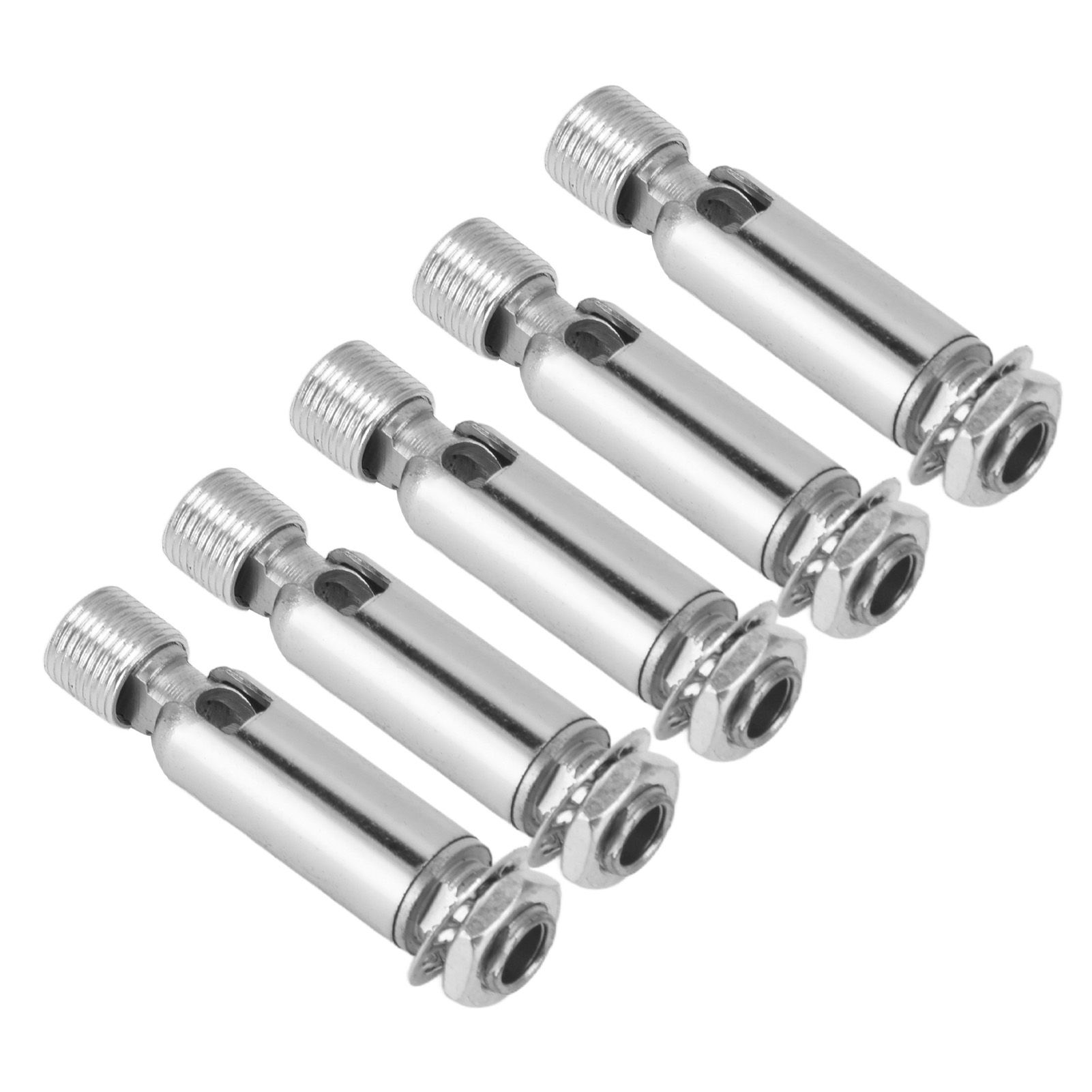 5Pcs M10 Sloped Ceiling Adapter for Ceiling Lamp Pendant Light Chandelier Track Suspension Accessories M10 External Gear Steering Joint Chrome - Image 3
