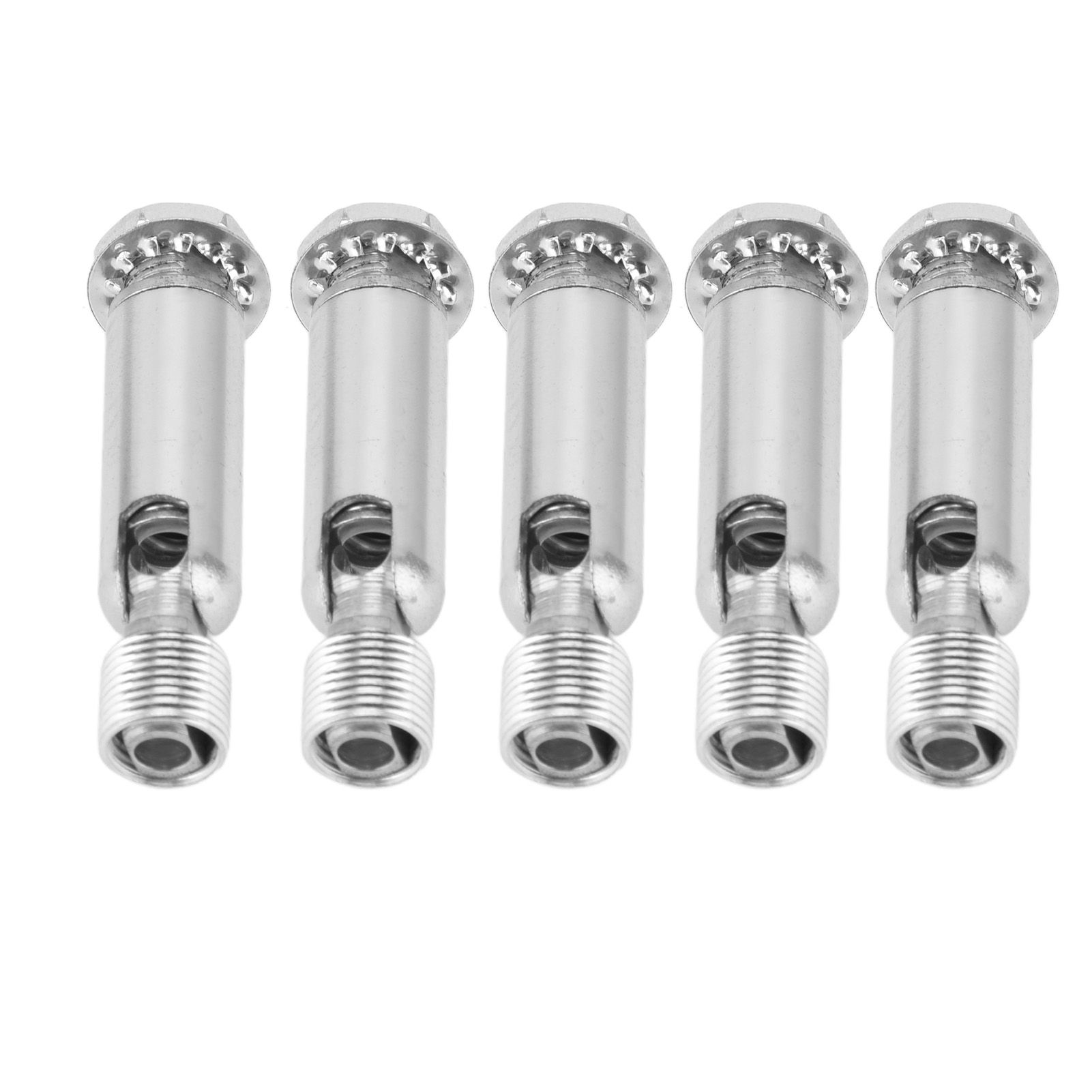 5Pcs M10 Sloped Ceiling Adapter for Ceiling Lamp Pendant Light Chandelier Track Suspension Accessories M10 External Gear Steering Joint Chrome - Image 4