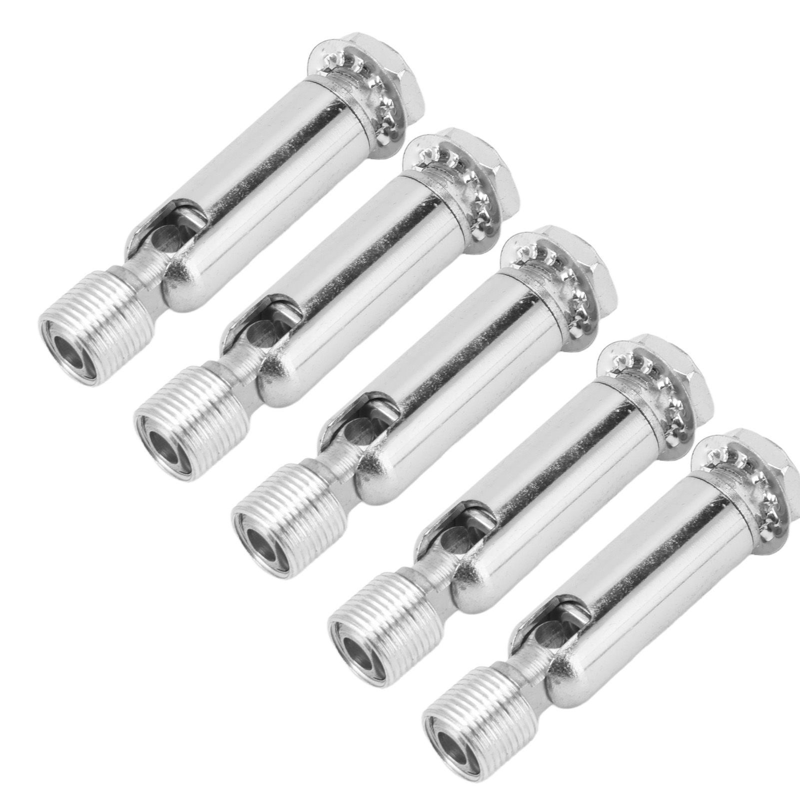 5Pcs M10 Sloped Ceiling Adapter for Ceiling Lamp Pendant Light Chandelier Track Suspension Accessories M10 External Gear Steering Joint Chrome - Image 5