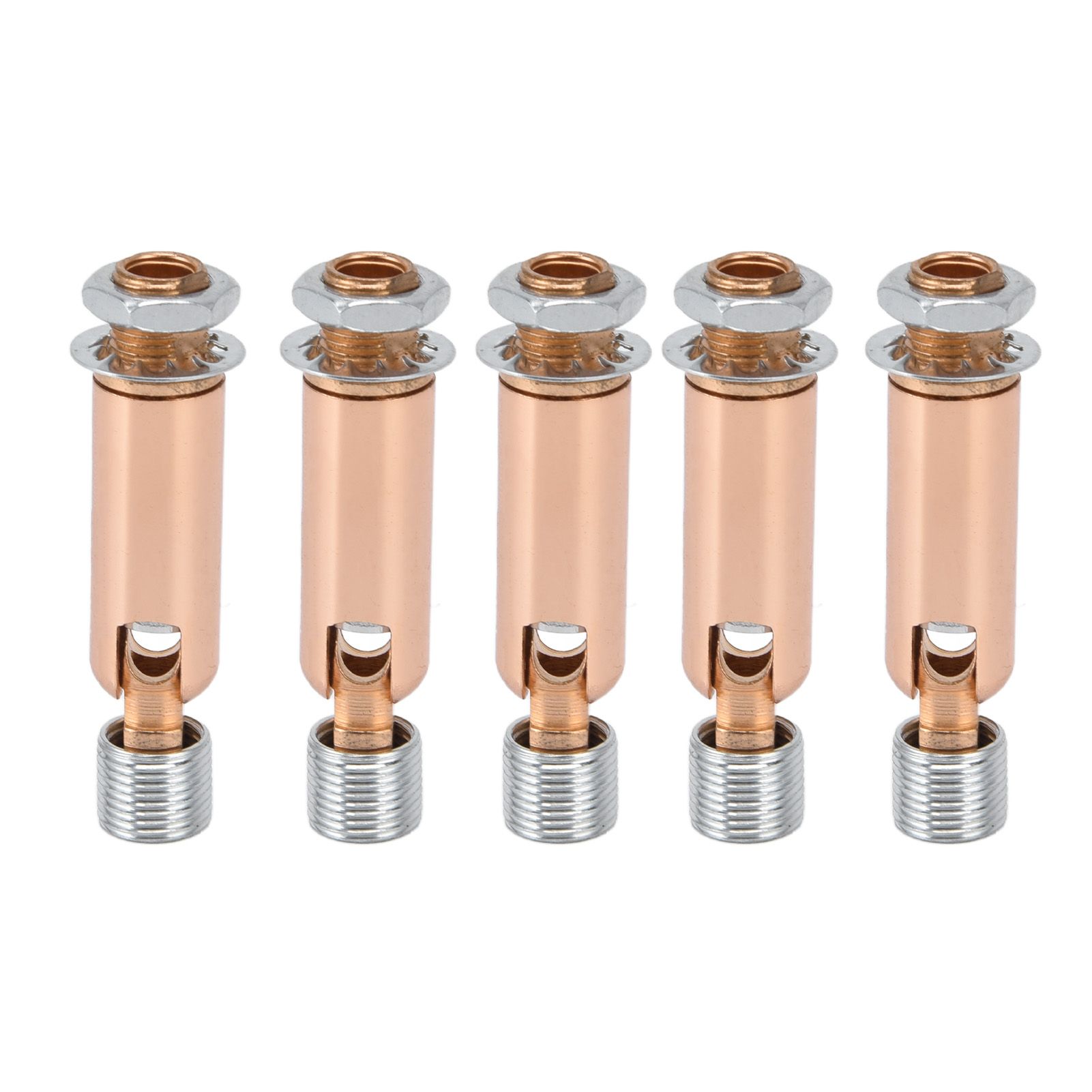 5Pcs M10 Sloped Ceiling Adapter for Ceiling Lamp Pendant Light Chandelier Track Suspension Accessories M10 External Gear Steering Joint Rose Gold - Image 2
