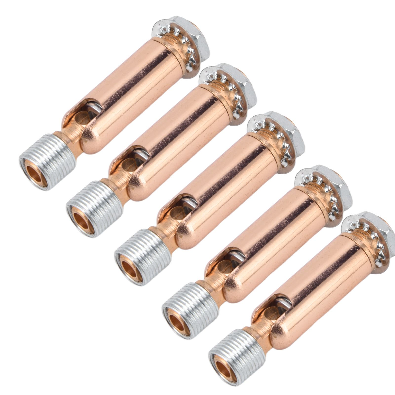 5Pcs M10 Sloped Ceiling Adapter for Ceiling Lamp Pendant Light Chandelier Track Suspension Accessories M10 External Gear Steering Joint Rose Gold - Image 4