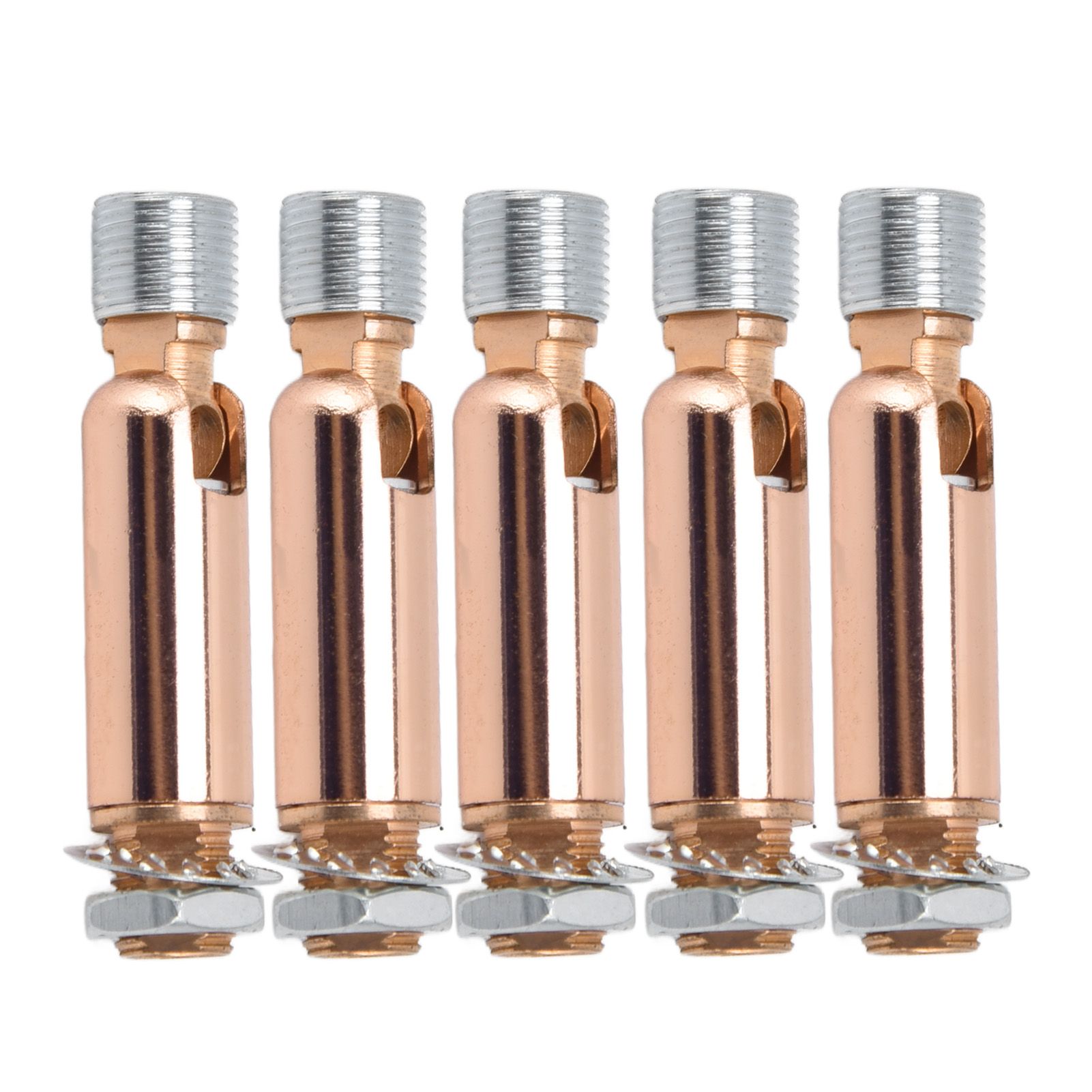 5Pcs M10 Sloped Ceiling Adapter for Ceiling Lamp Pendant Light Chandelier Track Suspension Accessories M10 External Gear Steering Joint Rose Gold - Image 5