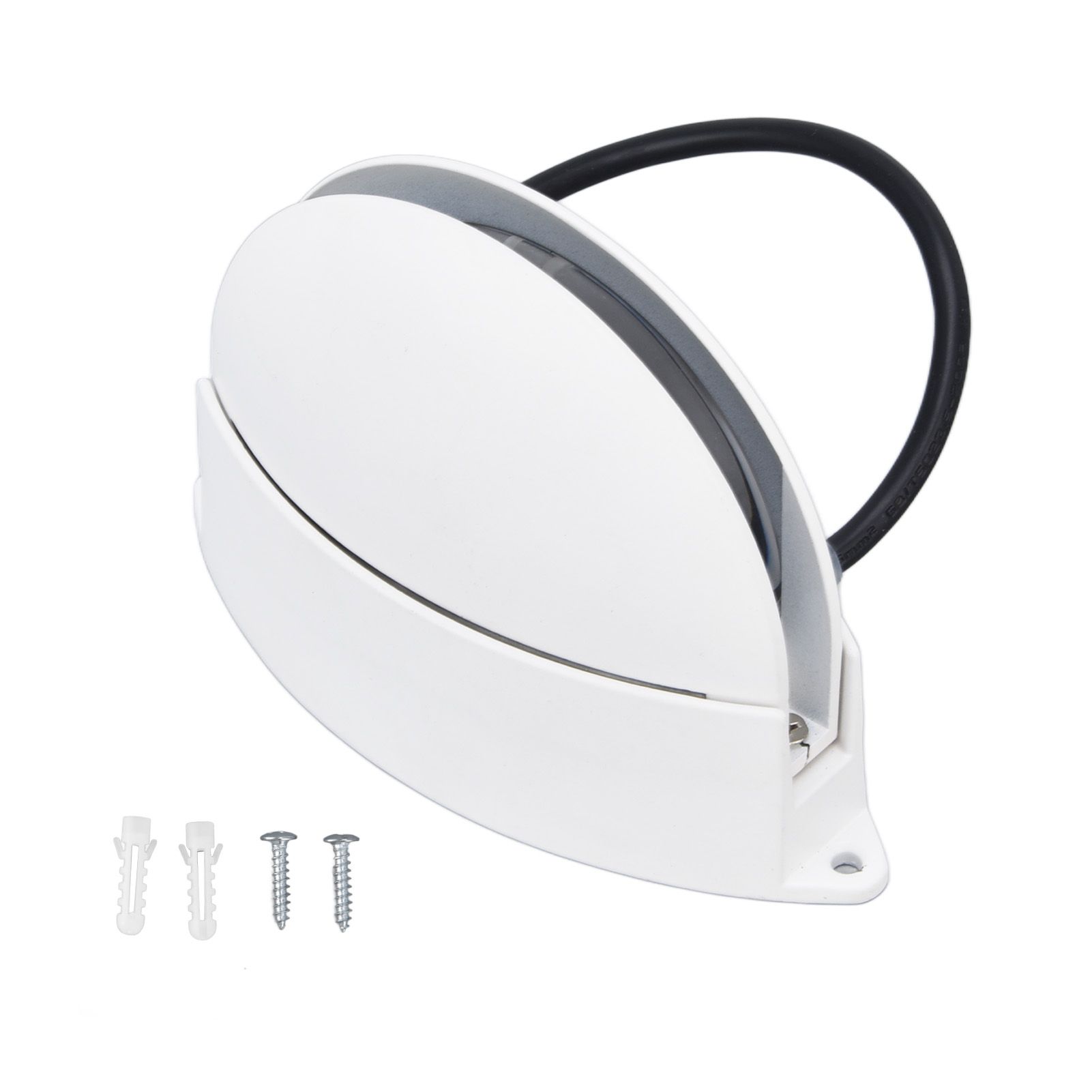 Window Sill Lamp 180° Luminous Semicircular LED Wall Light for Hallway Corridor Living Room AC85‑265V Warm Light - Image 1