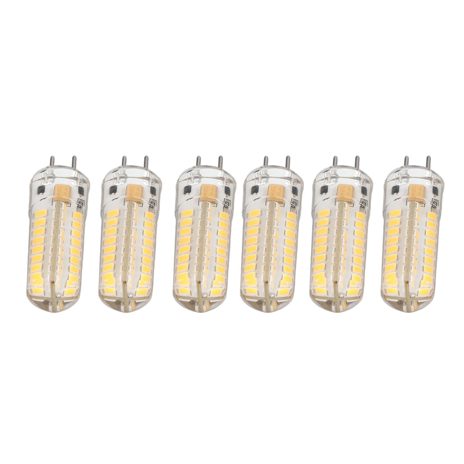 6Pcs GY6.35 LED Bulb 7W AC DC12V 700lm 72 LEDs 360 Degree LED Corn Light Bulb for Pendant Lamps Ceiling Lamps Warm Light(2700K-3000K) - Image 5