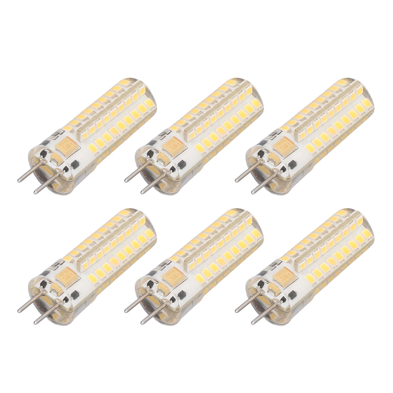 6Pcs GY6.35 LED Bulb 7W AC DC12V 700lm 72 LEDs 360 Degree LED Corn Light Bulb for Pendant Lamps Ceiling Lamps Warm Light(2700K-3000K) - Image 7