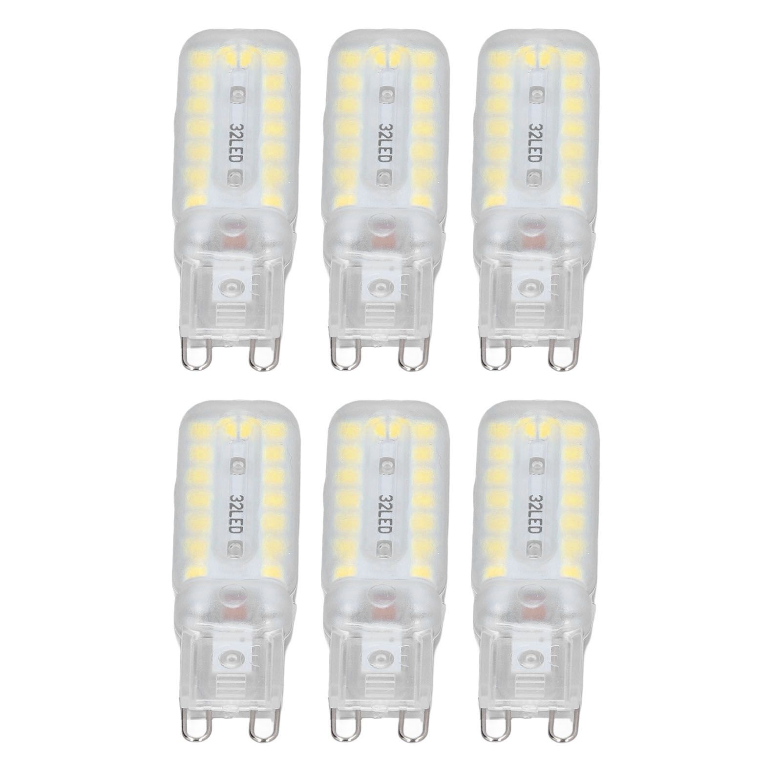 6pcs G9 LED Bulbs 7W Dimmable 360° Illumination Replacement Light Bulb for Wall Desk Cabinet Lamp Natural White 220-240V - Image 8