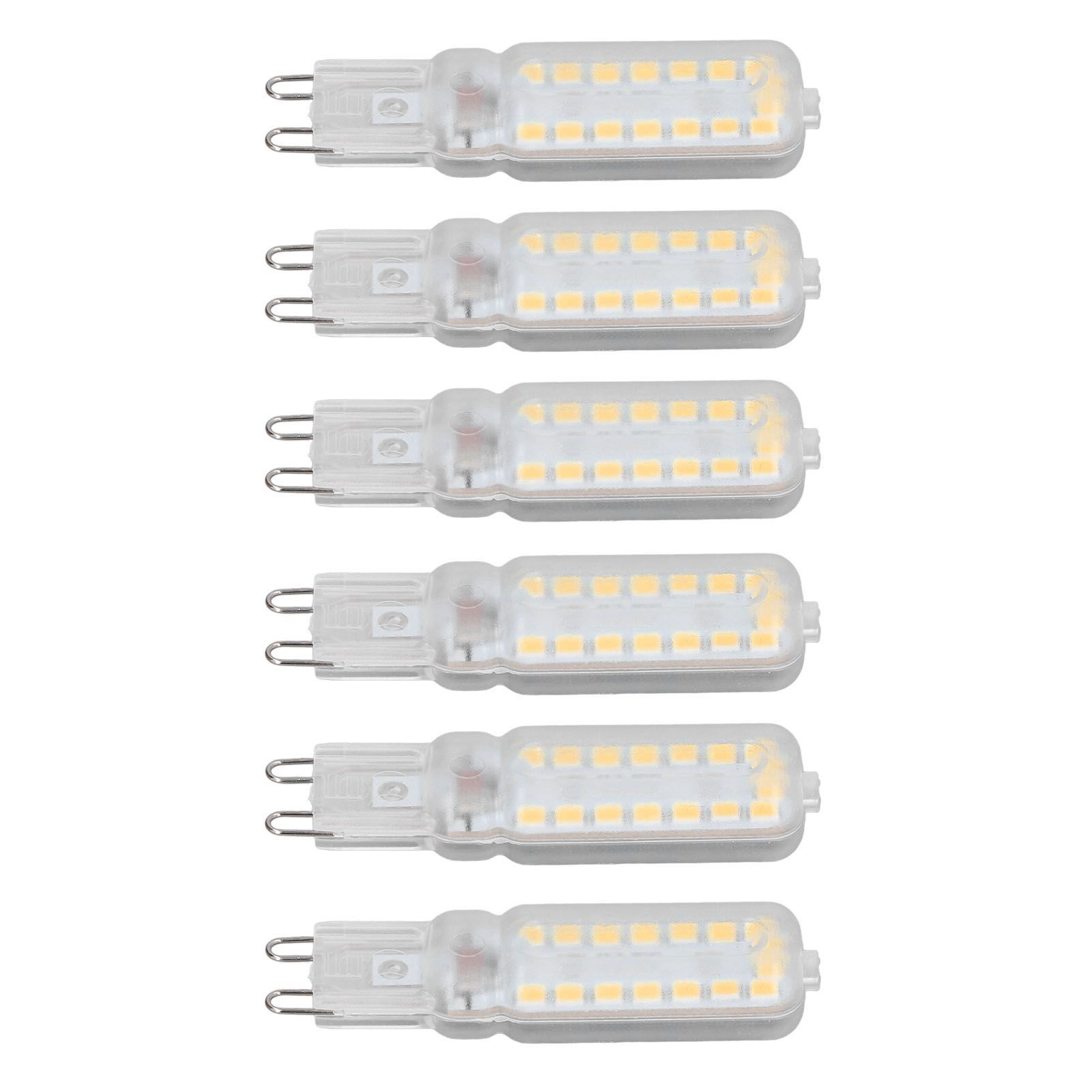 6pcs G9 LED Bulbs 7W Dimmable 360° Illumination Replacement Light Bulb for Wall Desk Cabinet Lamp Warm White 110-140V - Image 3