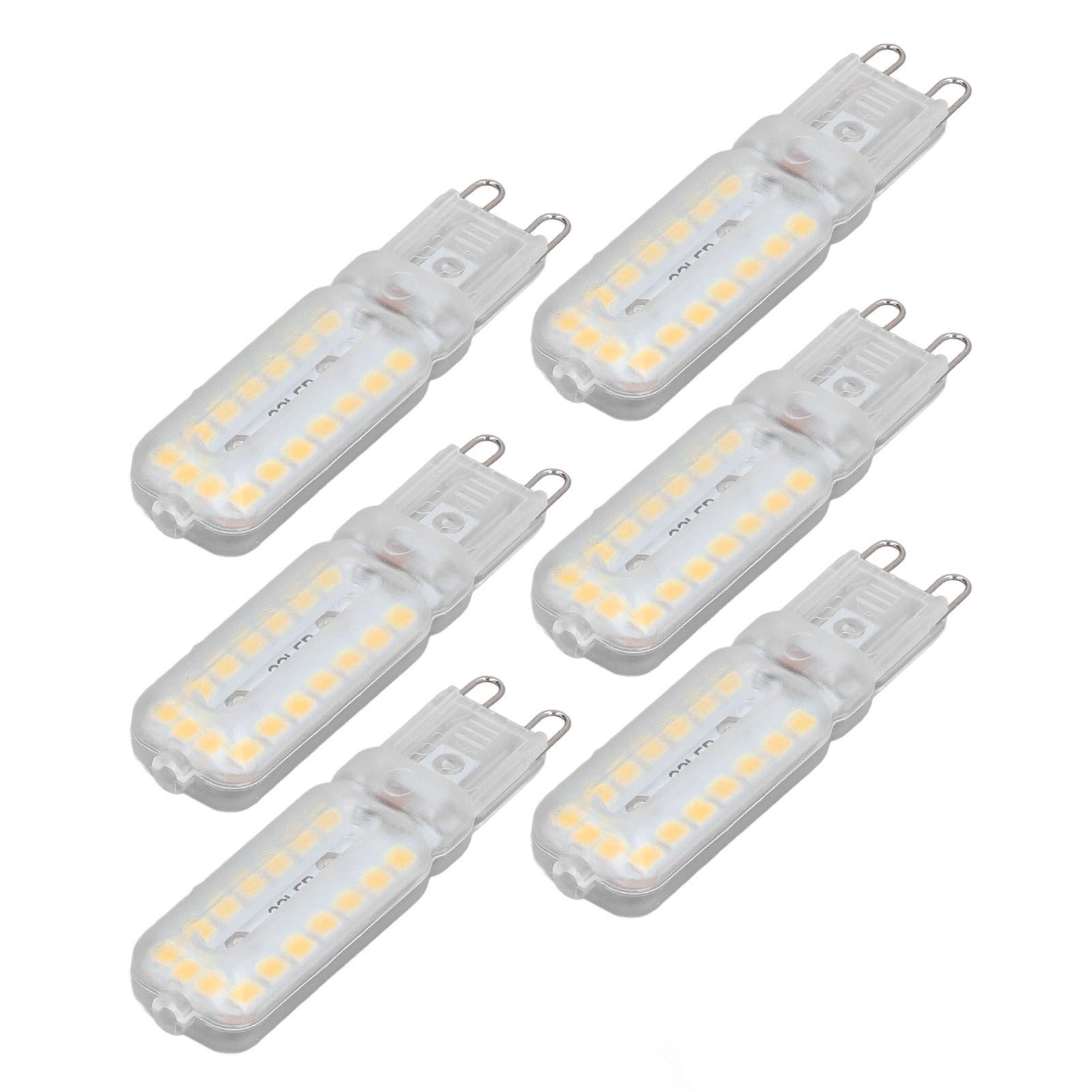 6pcs G9 LED Bulbs 7W Dimmable 360° Illumination Replacement Light Bulb for Wall Desk Cabinet Lamp Warm White 110-140V - Image 6