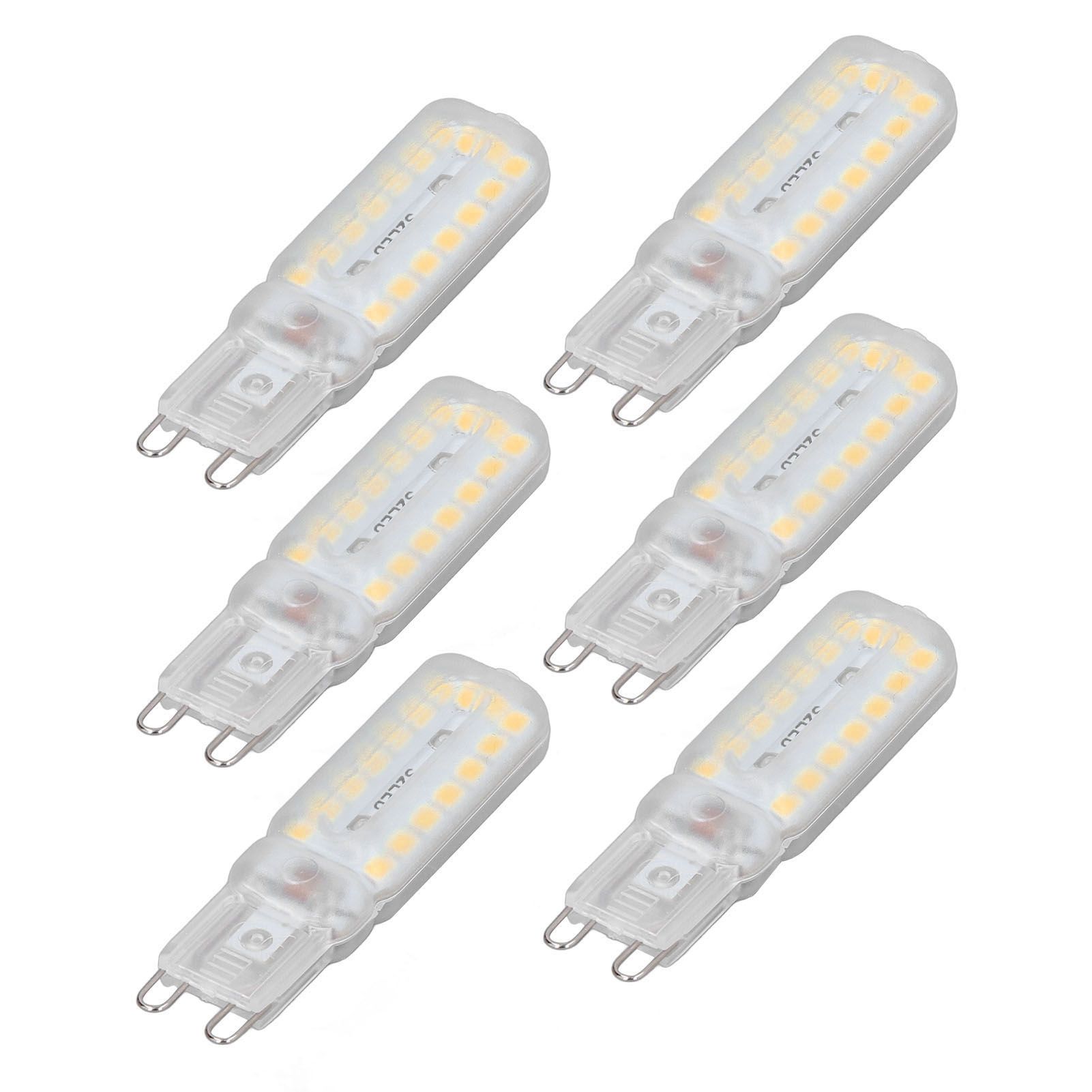 6pcs G9 LED Bulbs 7W Dimmable 360° Illumination Replacement Light Bulb for Wall Desk Cabinet Lamp Warm White 220-240V - Image 4