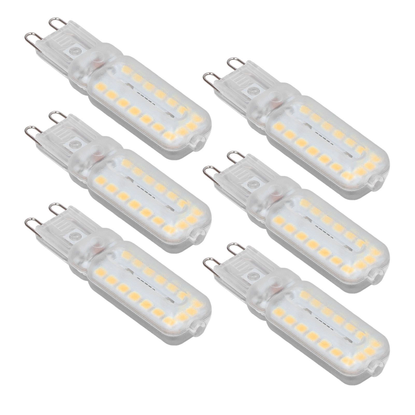 6pcs G9 LED Bulbs 7W Dimmable 360° Illumination Replacement Light Bulb for Wall Desk Cabinet Lamp Warm White 220-240V - Image 5