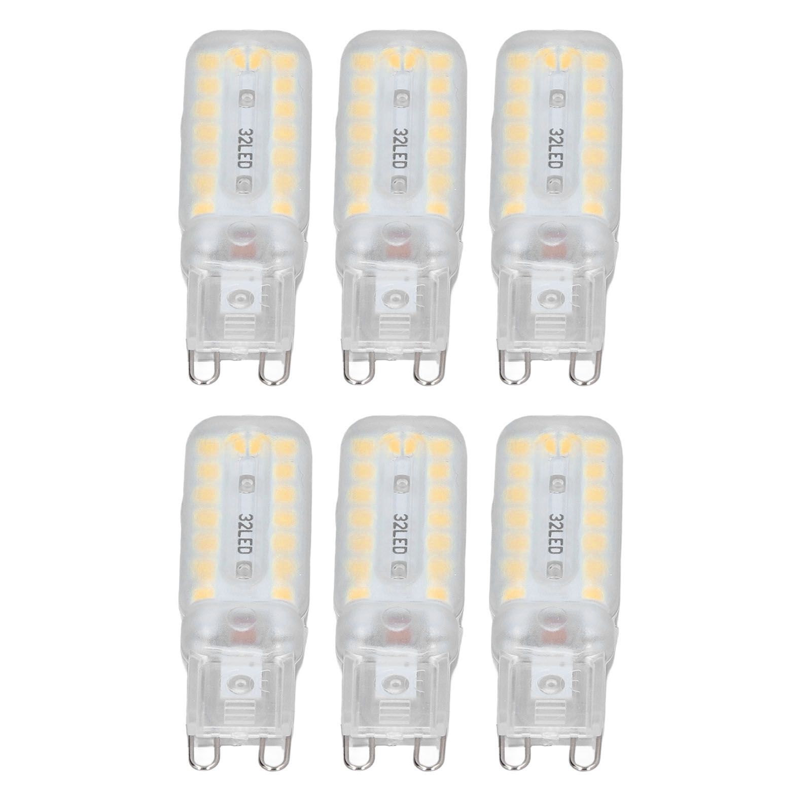 6pcs G9 LED Bulbs 7W Dimmable 360° Illumination Replacement Light Bulb for Wall Desk Cabinet Lamp Warm White 220-240V - Image 8