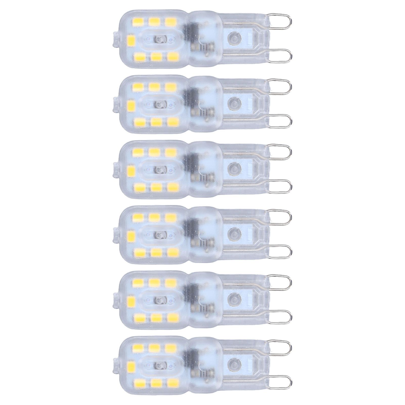 G9 Bulb Dimmable Eye Protection Energy Saving 14 LEDs 3W Light Bulb for Chandelier Table Lamp 6pcs Natural Light 110V - Image 2