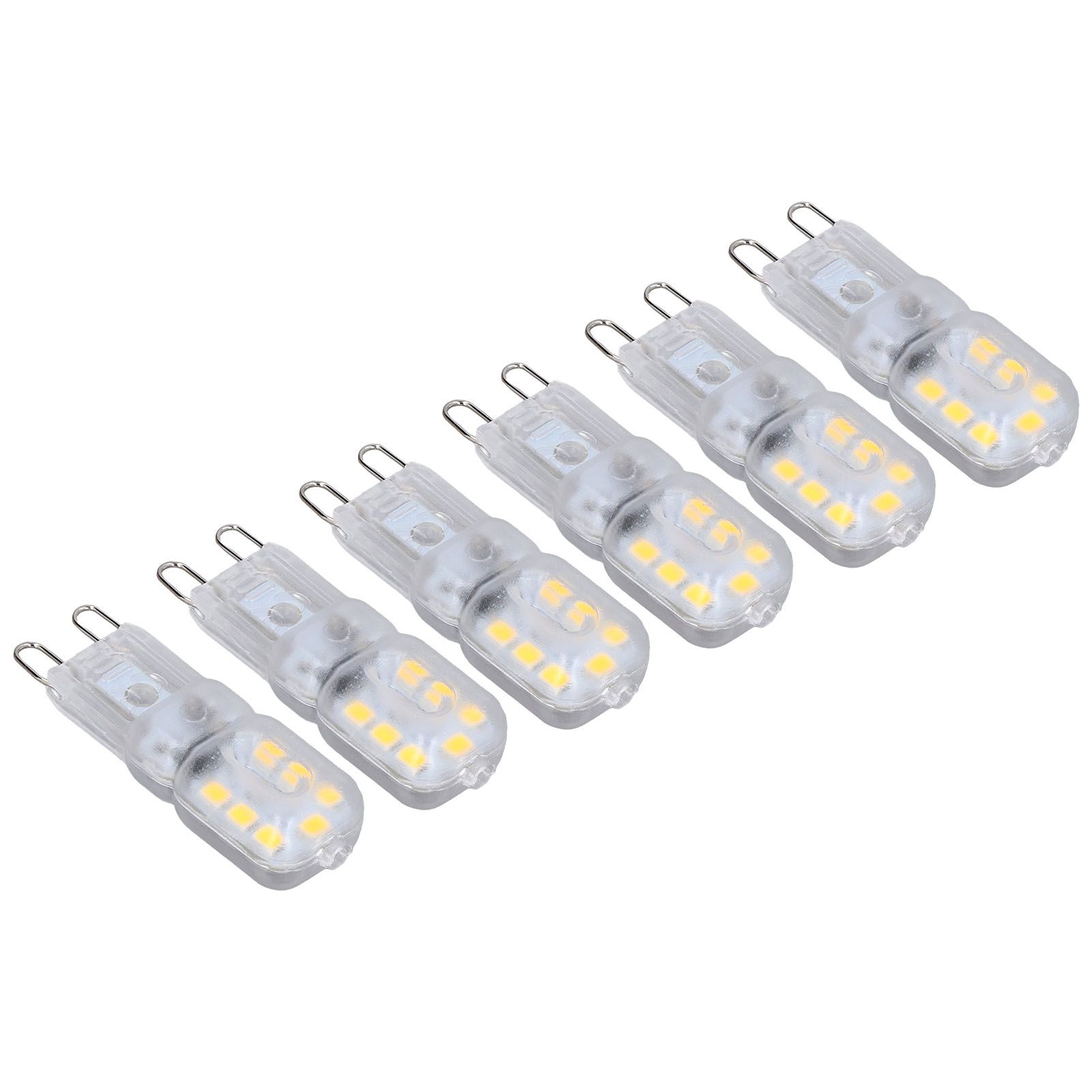G9 Bulb Dimmable Eye Protection Energy Saving 14 LEDs 3W Light Bulb for Chandelier Table Lamp 6pcs Natural Light 110V - Image 7