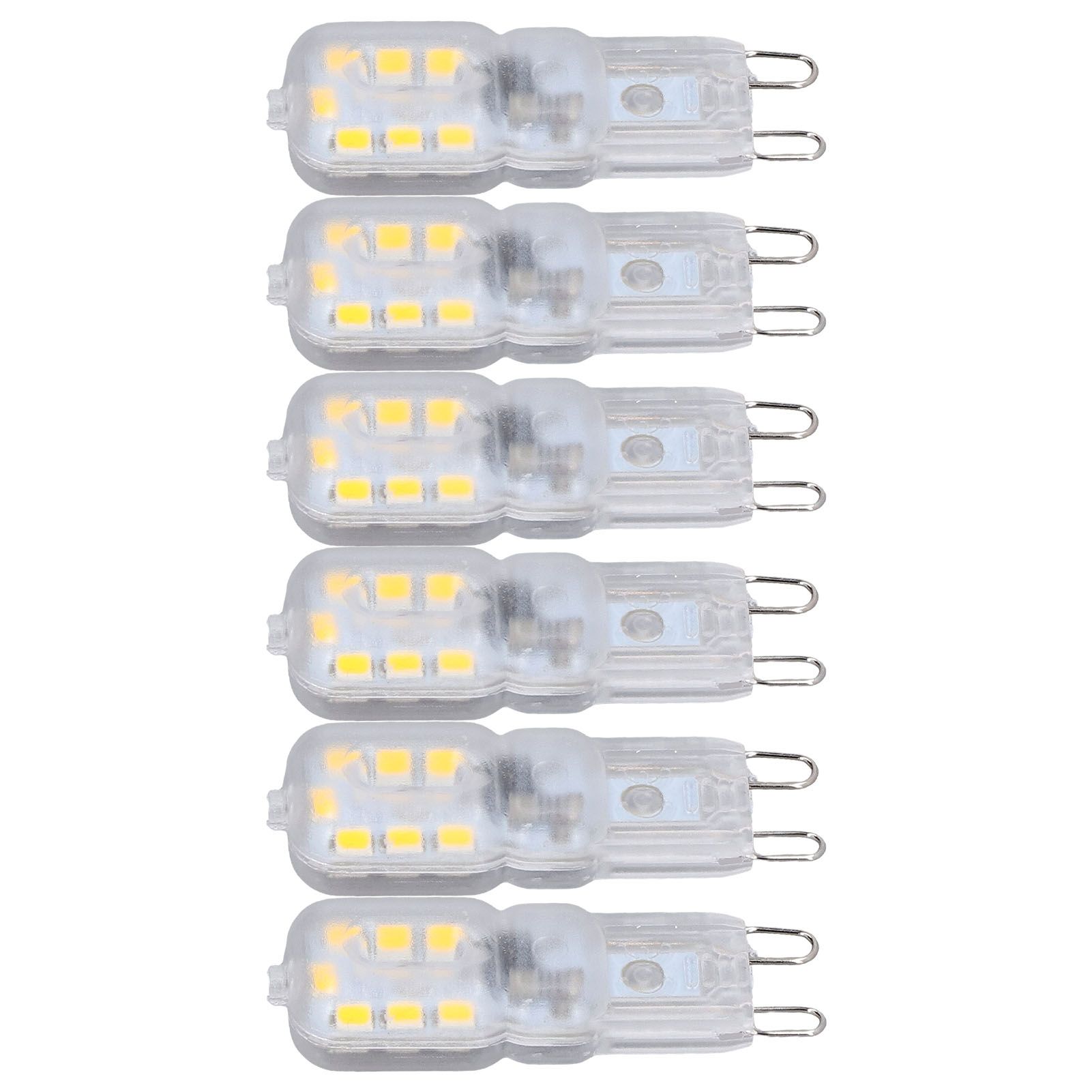 G9 Bulb Dimmable Eye Protection Energy Saving 14 LEDs 3W Light Bulb for Chandelier Table Lamp 6pcs Natural Light 110V - Image 8
