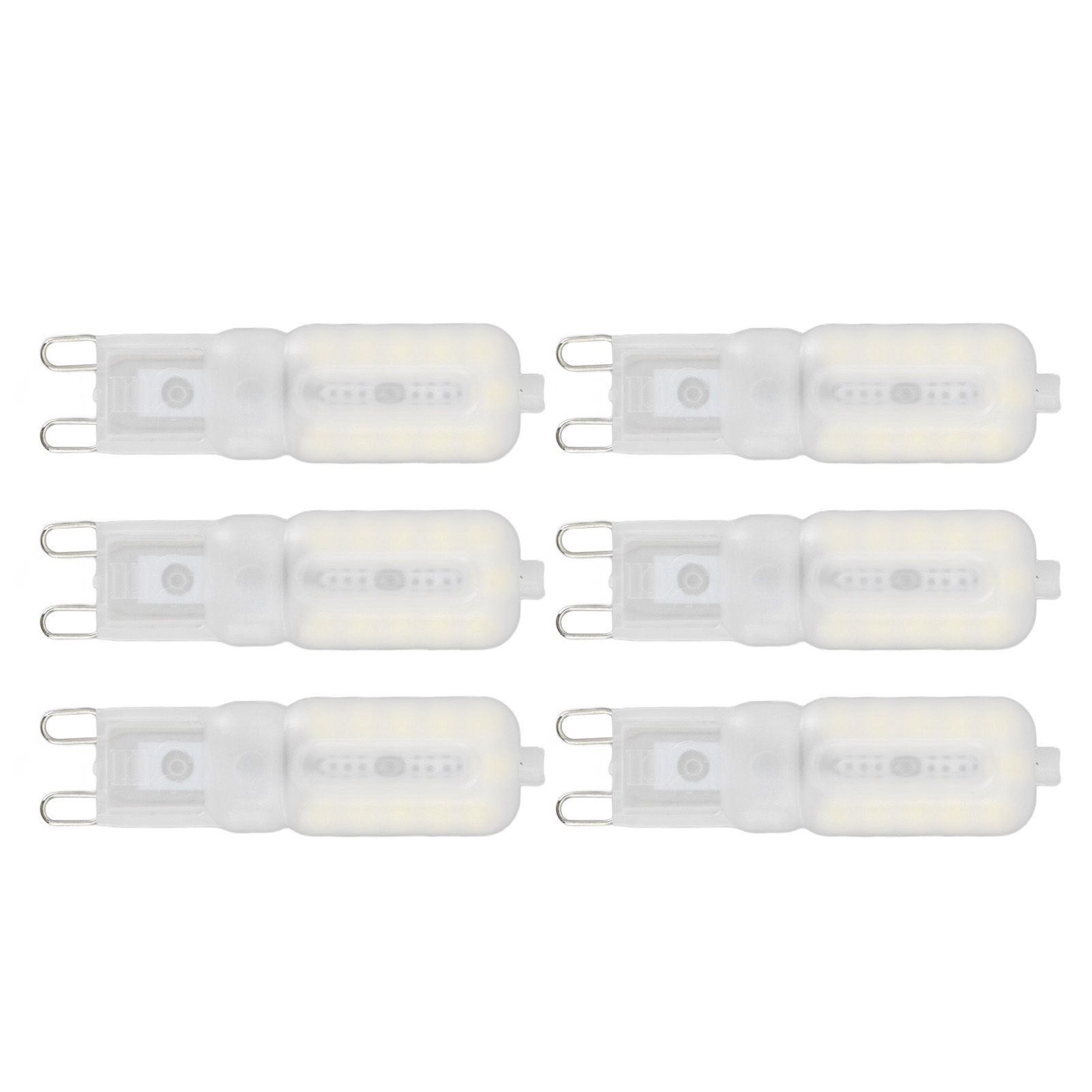 G9 Light Bulb Dimmable Eye Protection Energy Saving 5W 22 LED Small Bulbs for Ceiling Lamp Desk Lamp 6pcs White Light 220V - Image 1