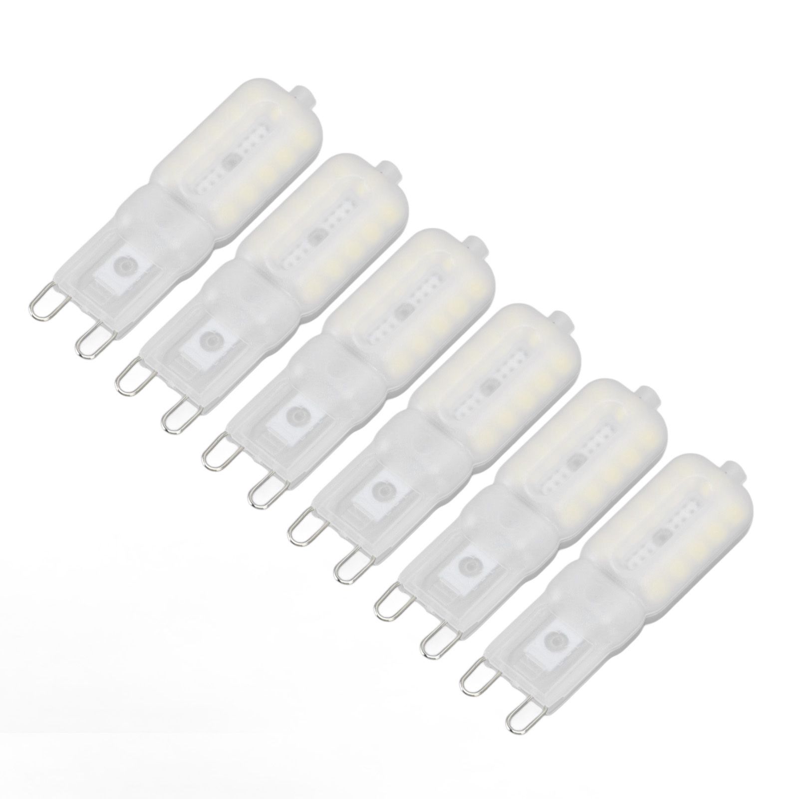 G9 Light Bulb Dimmable Eye Protection Energy Saving 5W 22 LED Small Bulbs for Ceiling Lamp Desk Lamp 6pcs White Light 220V - Image 5