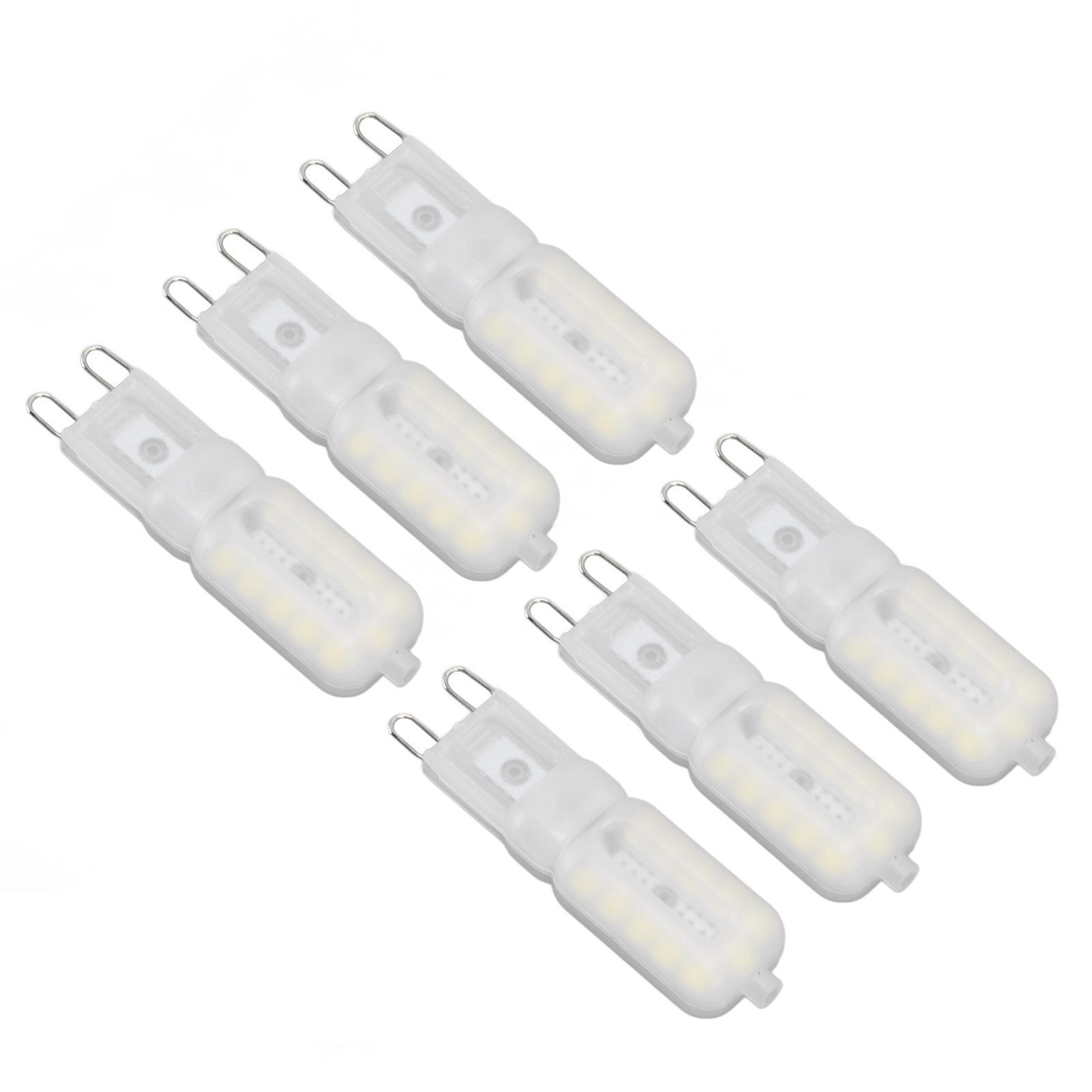 G9 Light Bulb Dimmable Eye Protection Energy Saving 5W 22 LED Small Bulbs for Ceiling Lamp Desk Lamp 6pcs White Light 220V - Image 6