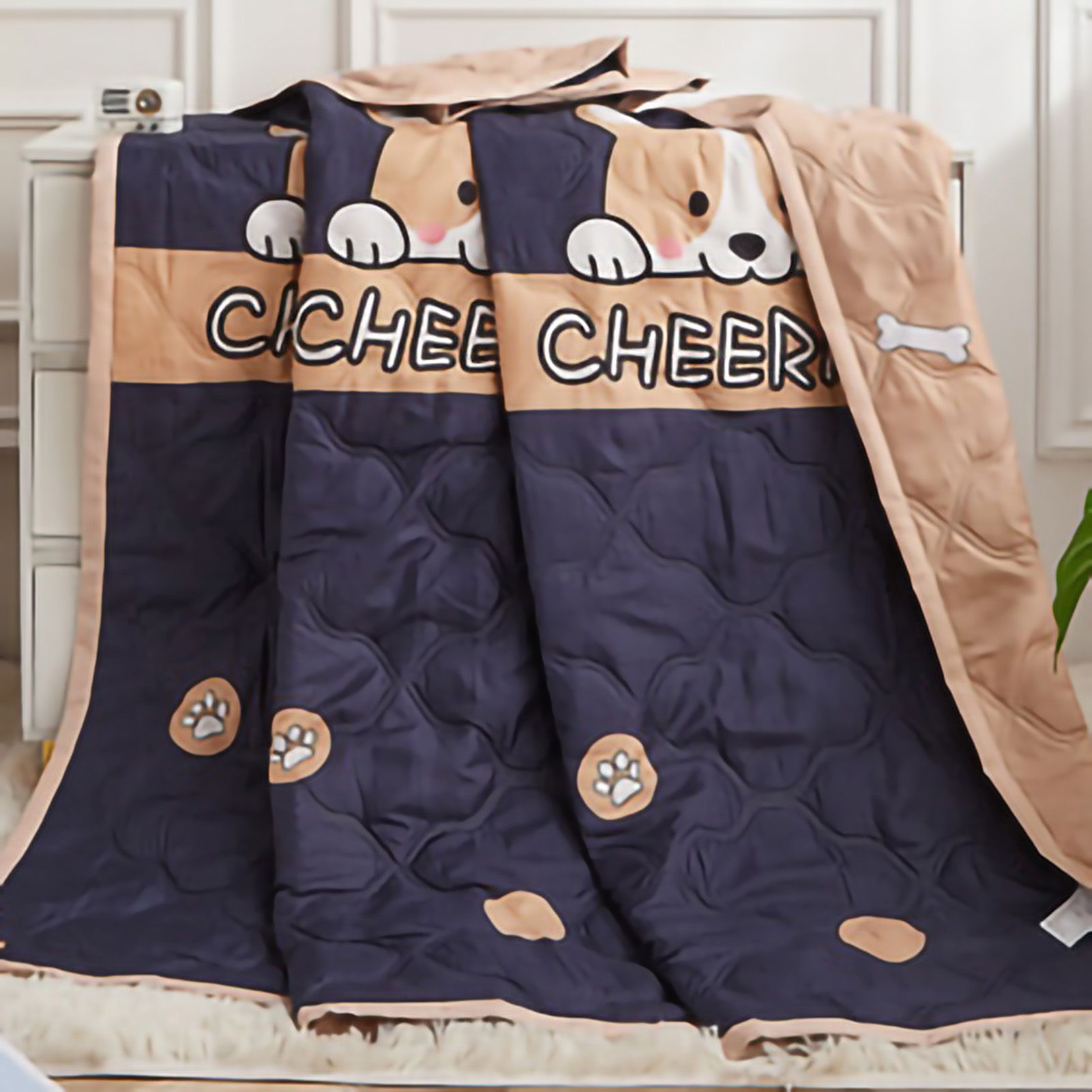 Summer Air Conditioner Quilt Machine Washable Soft Breathable Portable Air Conditioner Blanket Summer Comforter Wait 150x200cm - Image 2