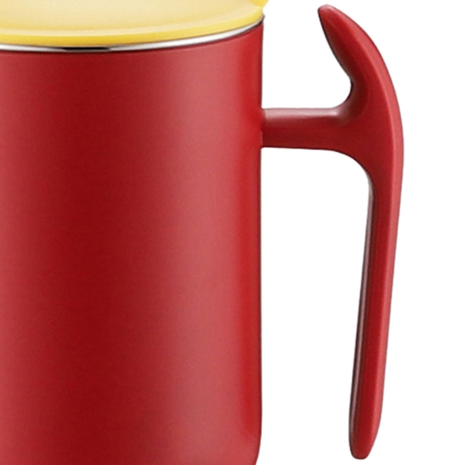 550ml Stainless Steel Double Walled Mugs Leakproof Prevent Scalding Frosted Insulated Coffee Mugs for Home Cafe Office Dark Red 550ml - Image 3