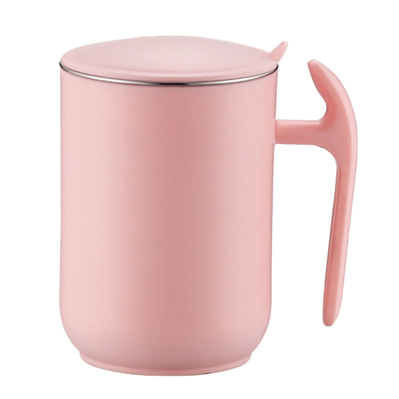 550ml Stainless Steel Double Walled Mugs Leakproof Prevent Scalding Frosted Insulated Coffee Mugs for Home Cafe Office Sakura Pink 550ml - Image 1