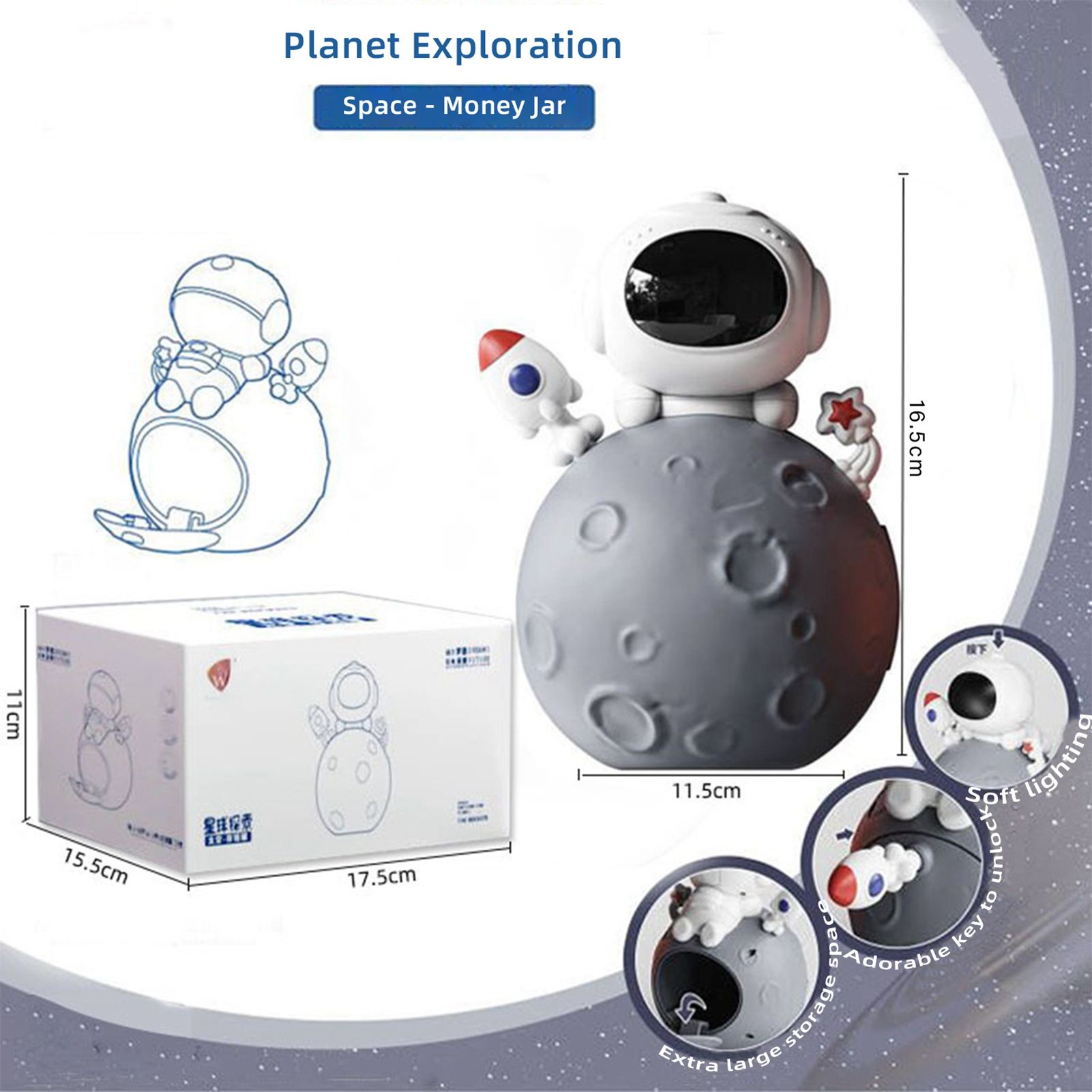 Piggy Bank Cute Coin Bank for Girls and Boys - Image 2