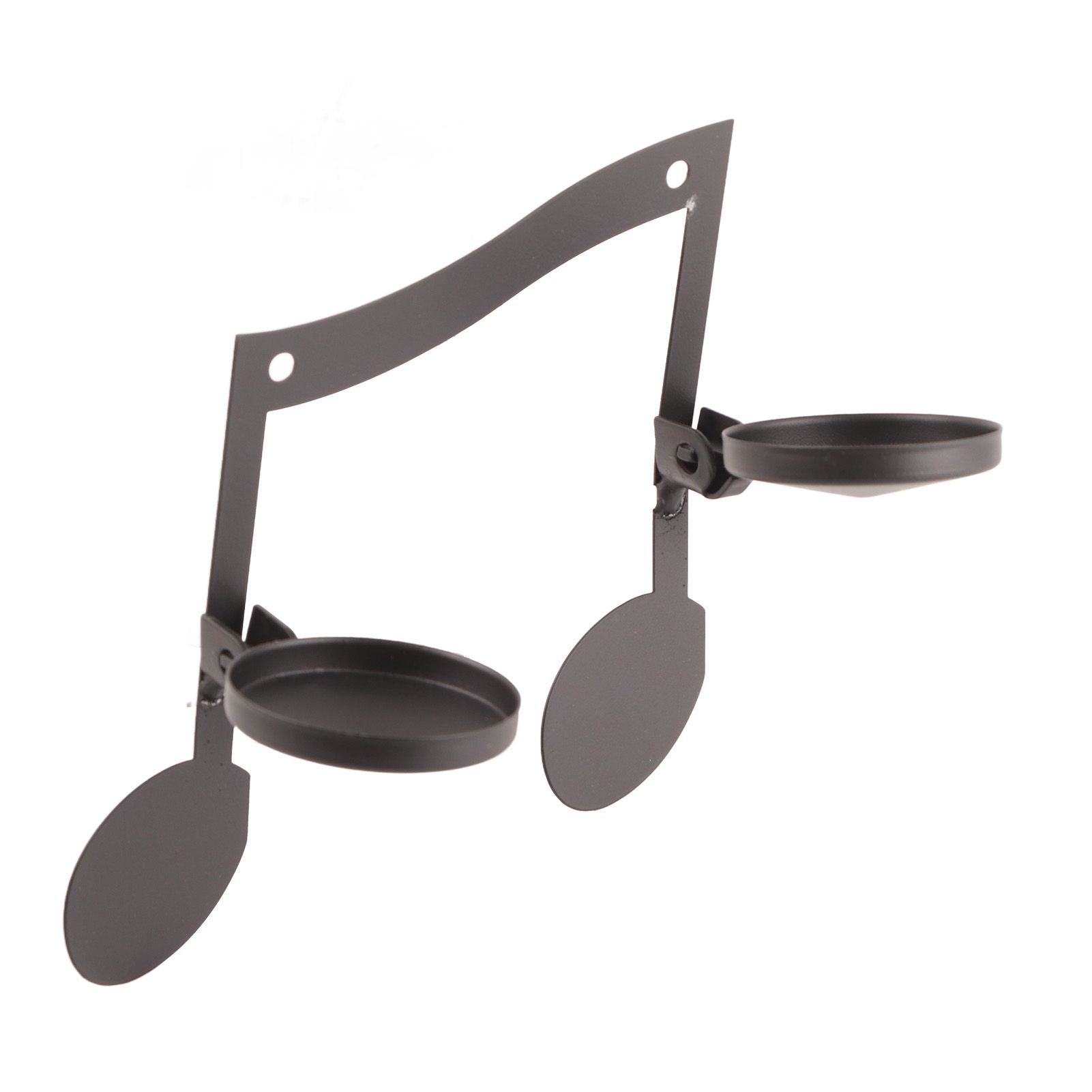 Black Note Wall Lamp Candlestick Wall Mounted Candle Holders Music Note Wall Decors - Image 5