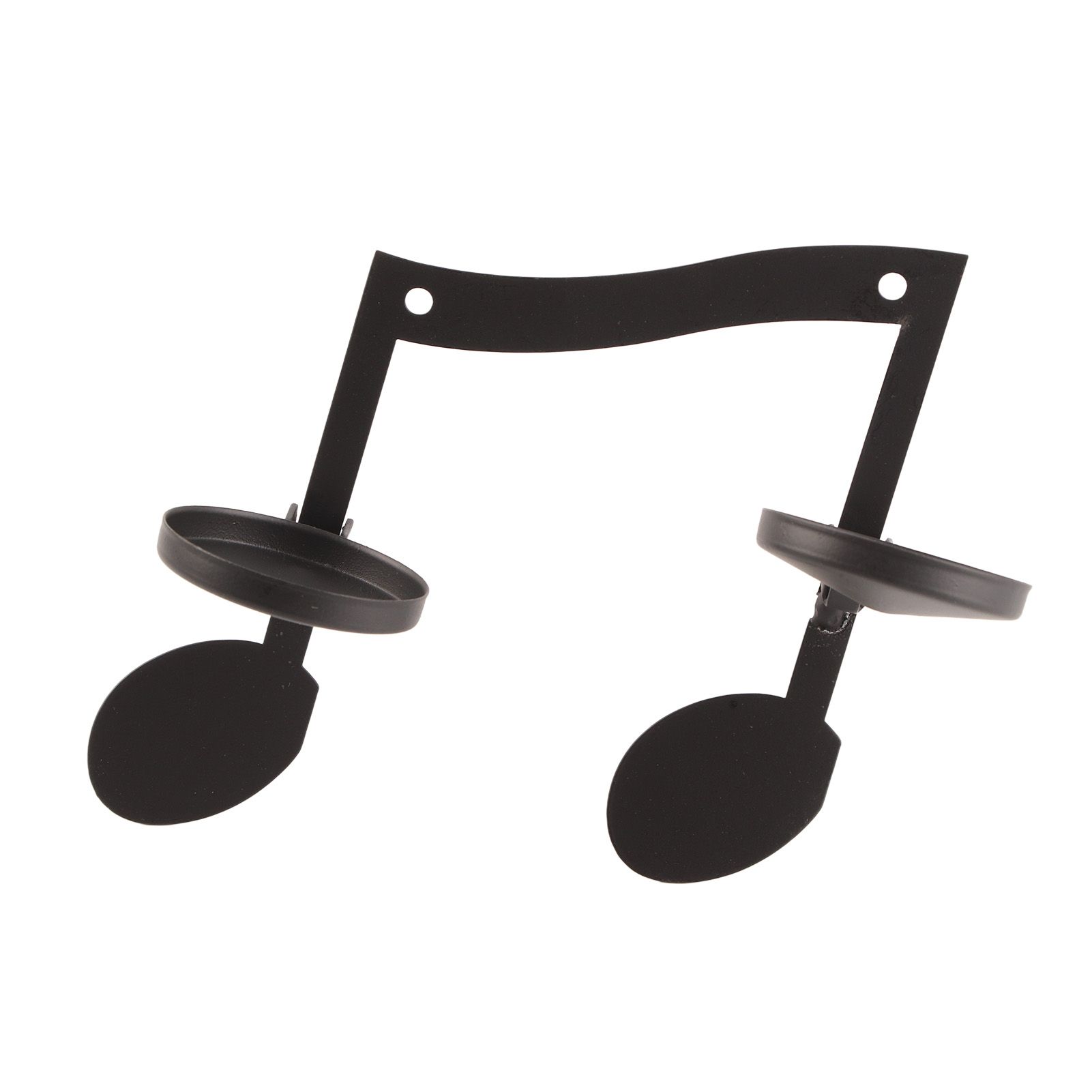 Black Note Wall Lamp Candlestick Wall Mounted Candle Holders Music Note Wall Decors - Image 6