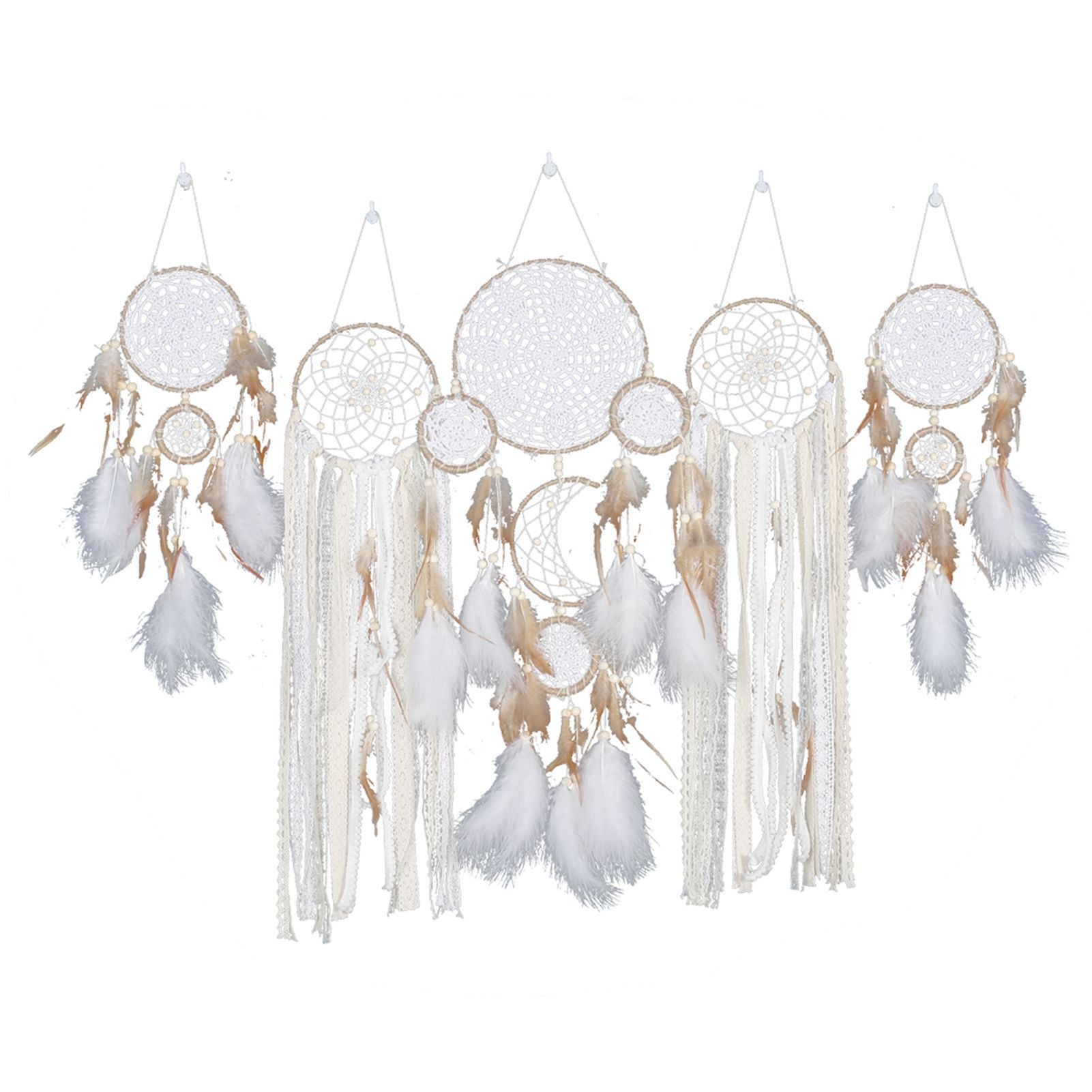 Bedside Dream Catcher Moon and Star Wall Decoration Hanging Decor - Image 1