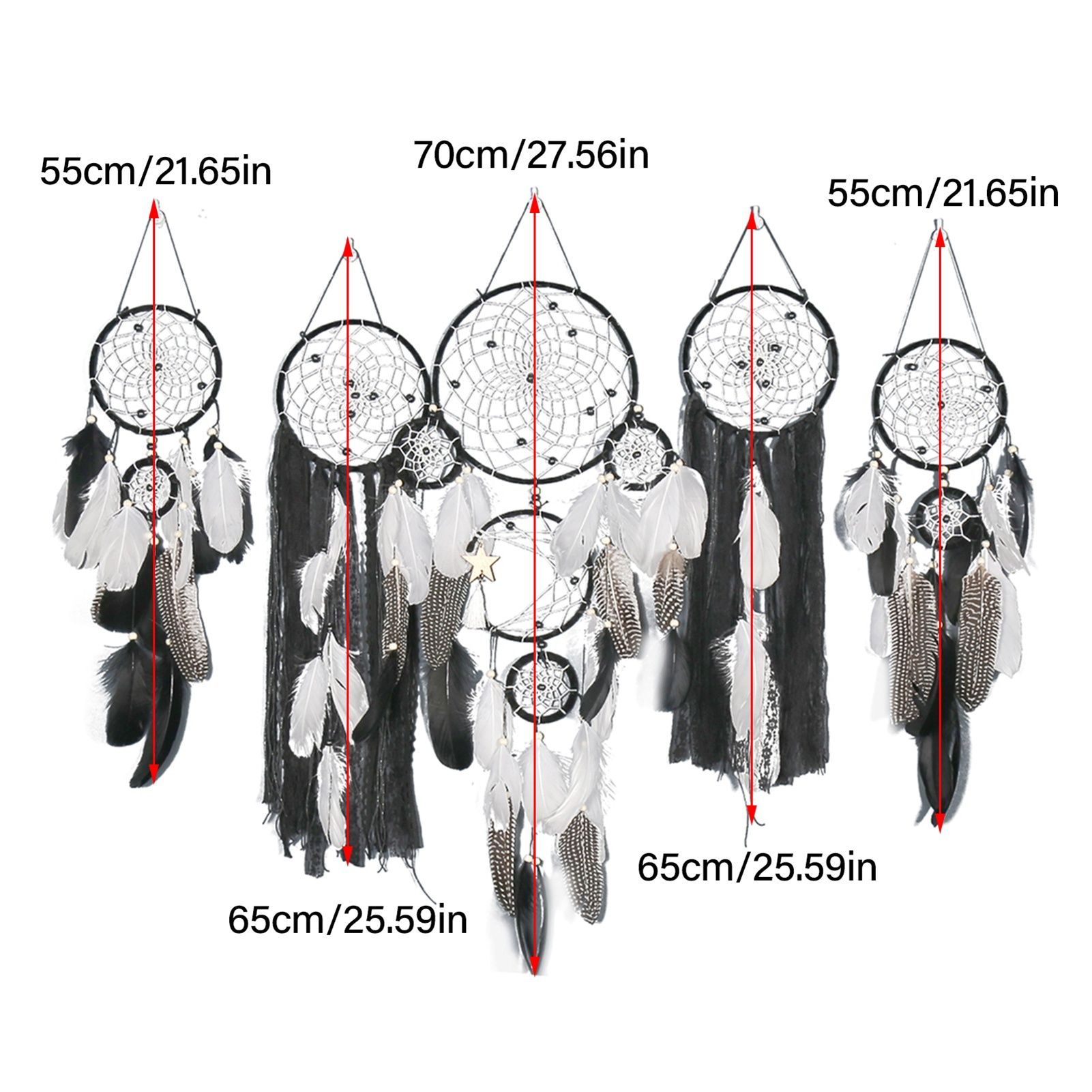 Bedside Dream Catcher Moon and Star Wall Decoration Hanging Decor - Image 2
