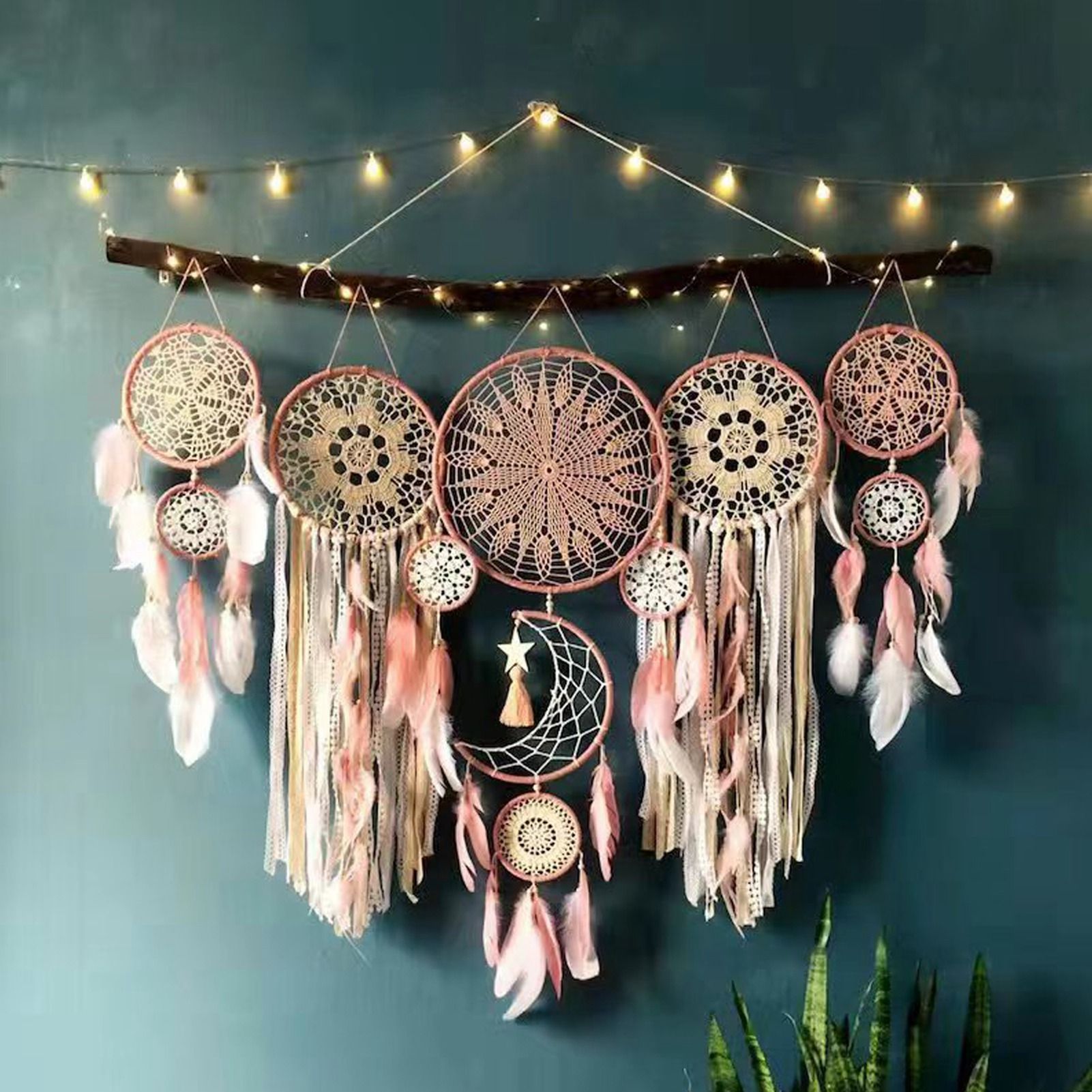 Bedside Dream Catcher Moon and Star Wall Decoration Hanging Decor - Image 7