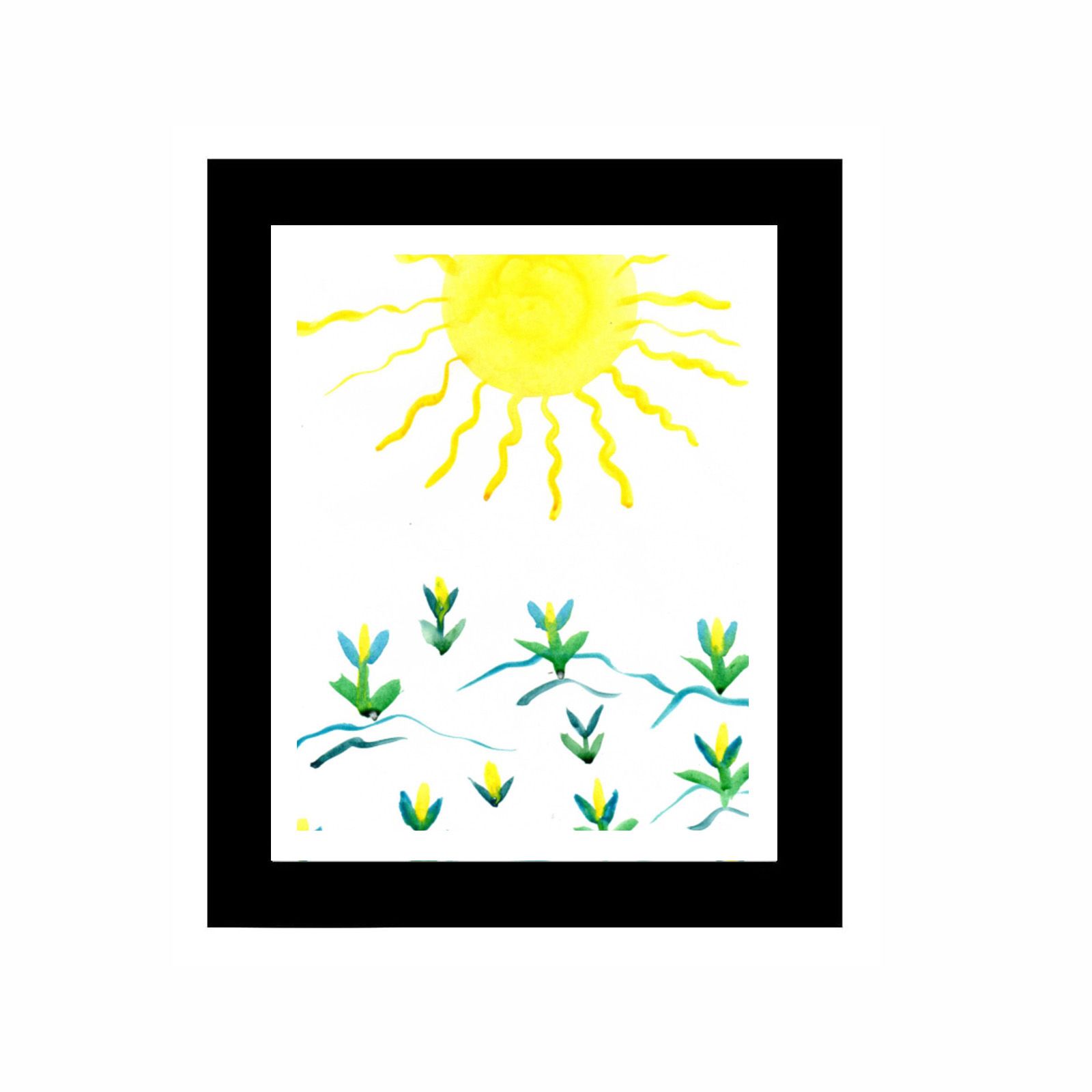 Children's Art Wooden Frame Photo Frame Decorative Photo Frame Kids Art Frames - Image 1