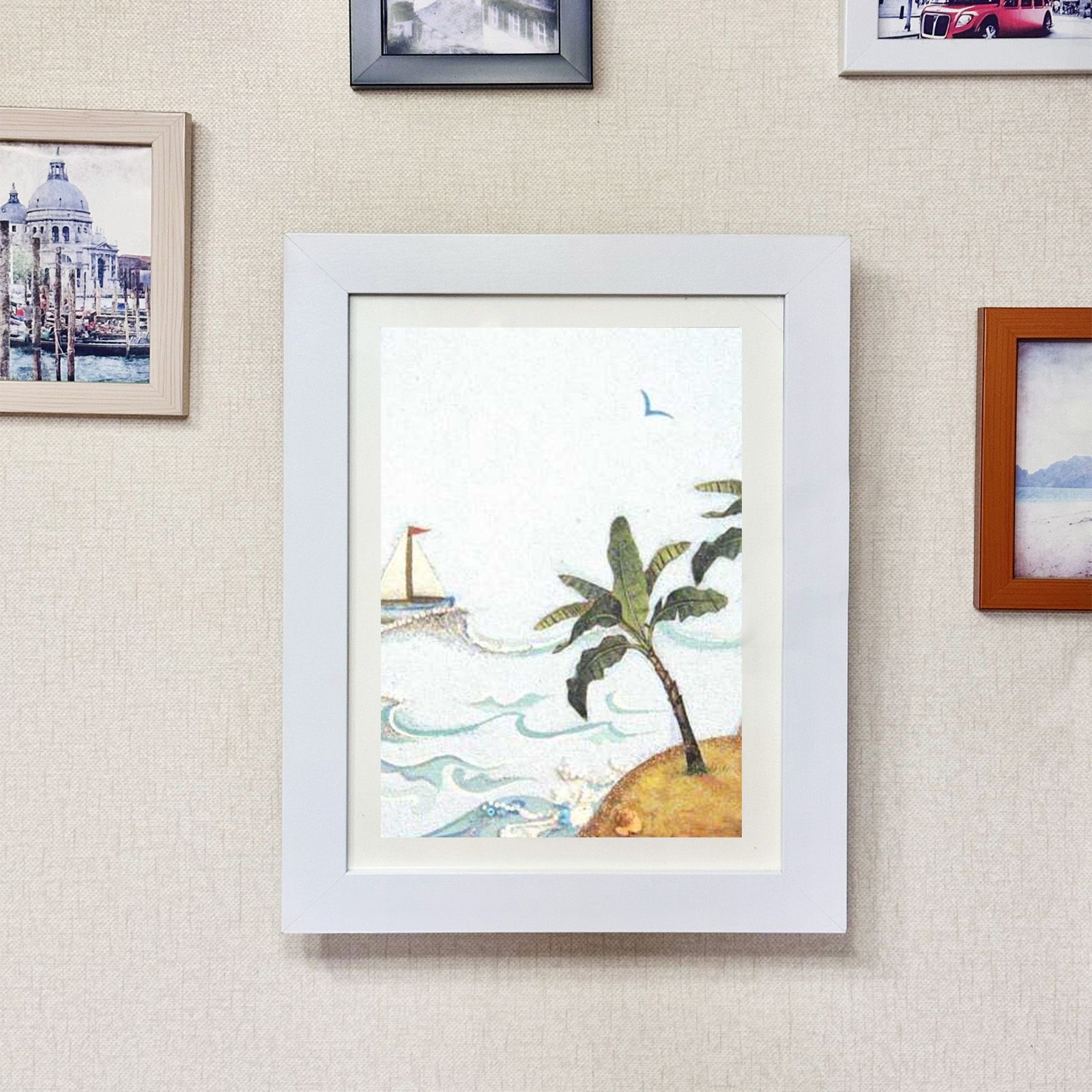 Children's Art Wooden Frame Photo Frame Decorative Photo Frame Kids Art Frames - Image 6