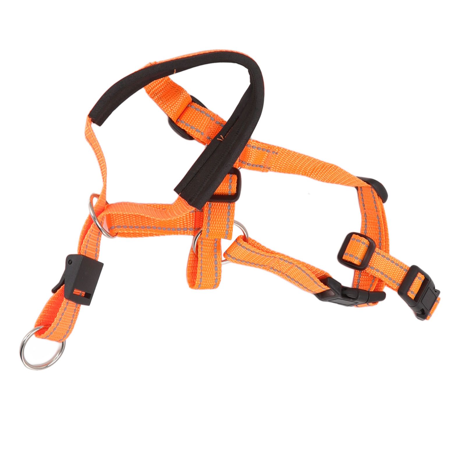 Dog Head Collar Breathable Dog Head Harness Dog Mouth Cover with Adjustable Strap for Outdoor Orange L - Image 2