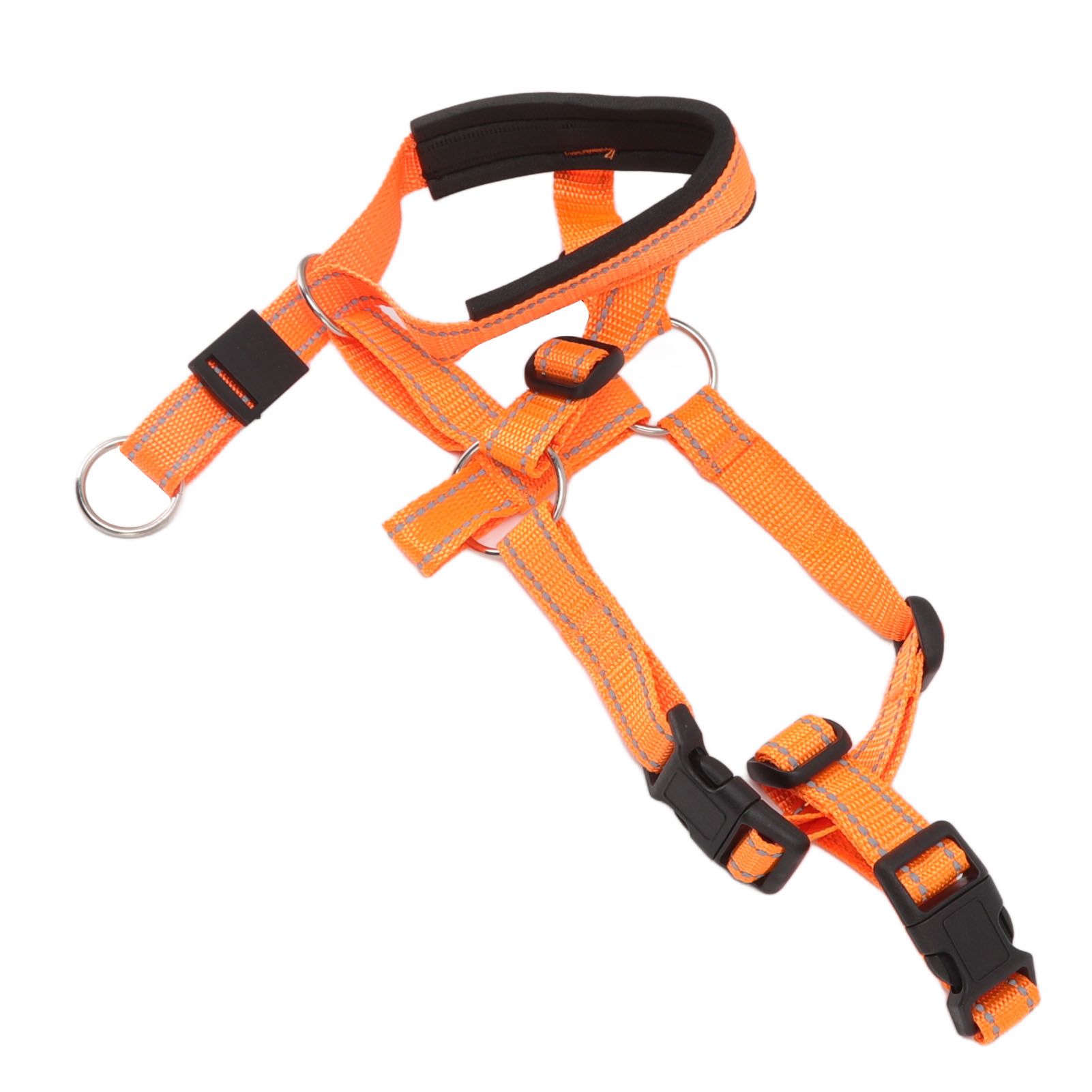 Dog Head Collar Breathable Dog Head Harness Dog Mouth Cover with Adjustable Strap for Outdoor Orange L - Image 5