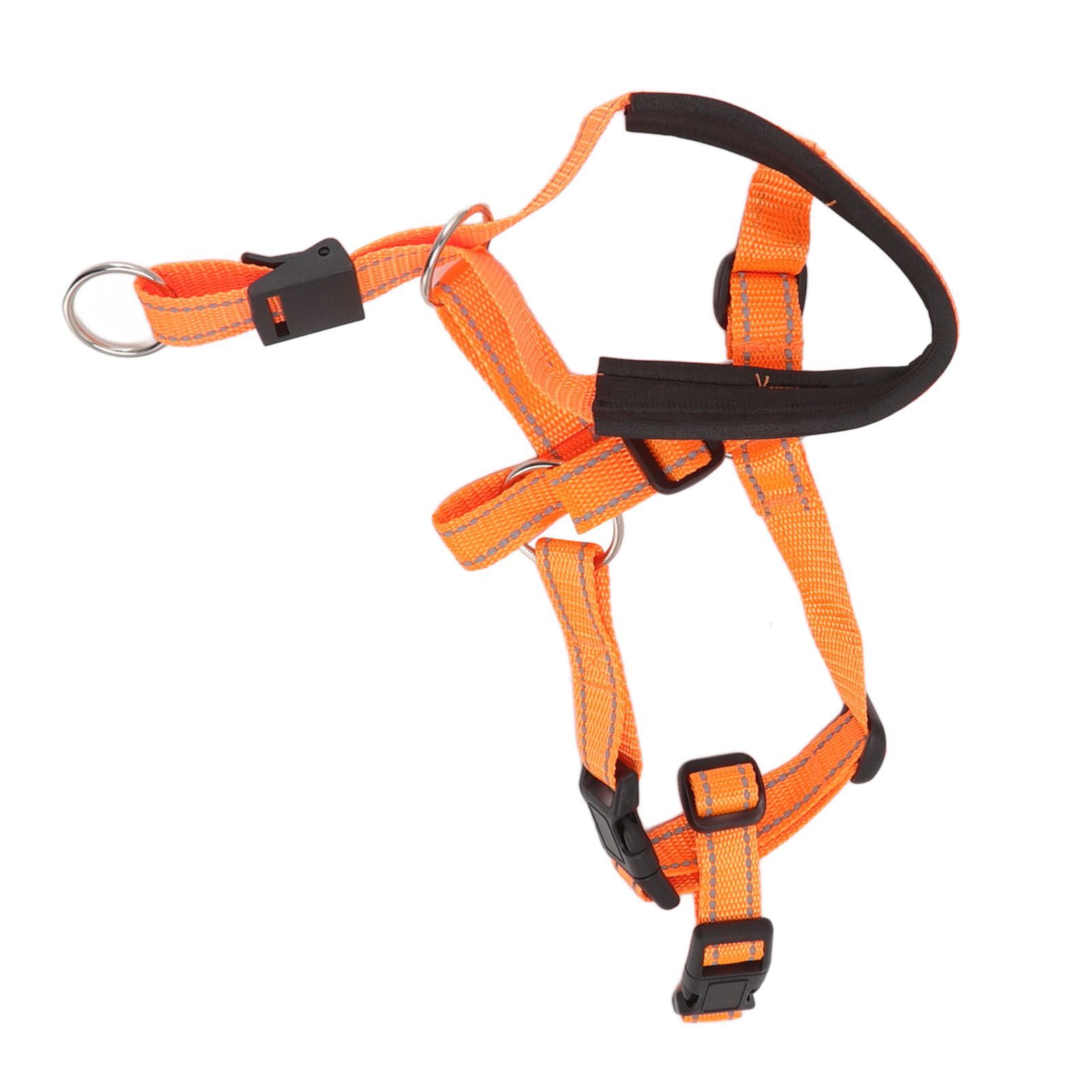 Dog Head Collar Breathable Dog Head Harness Dog Mouth Cover with Adjustable Strap for Outdoor Orange XL - Image 1