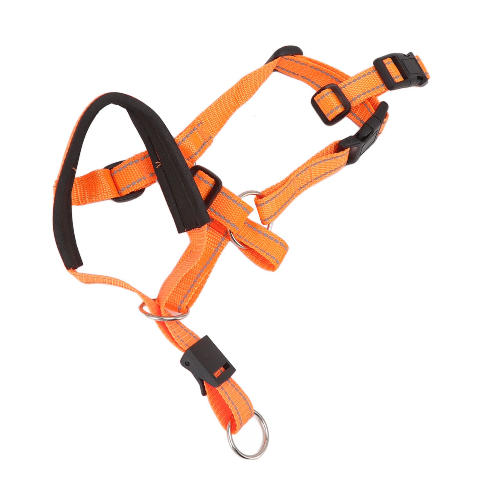 Dog Head Collar Breathable Dog Head Harness Dog Mouth Cover with Adjustable Strap for Outdoor Orange XL - Image 3