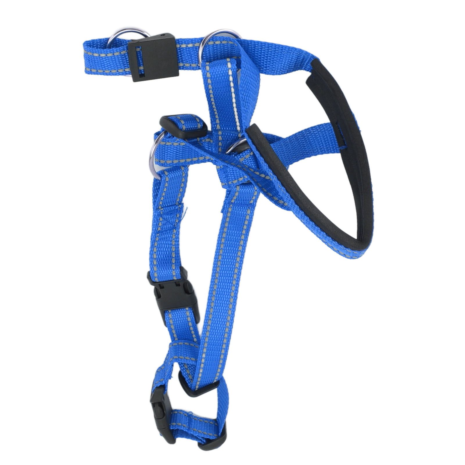 Dog Head Collar Breathable Dog Head Harness Dog Mouth Cover with Adjustable Strap for Outdoor Blue L - Image 1