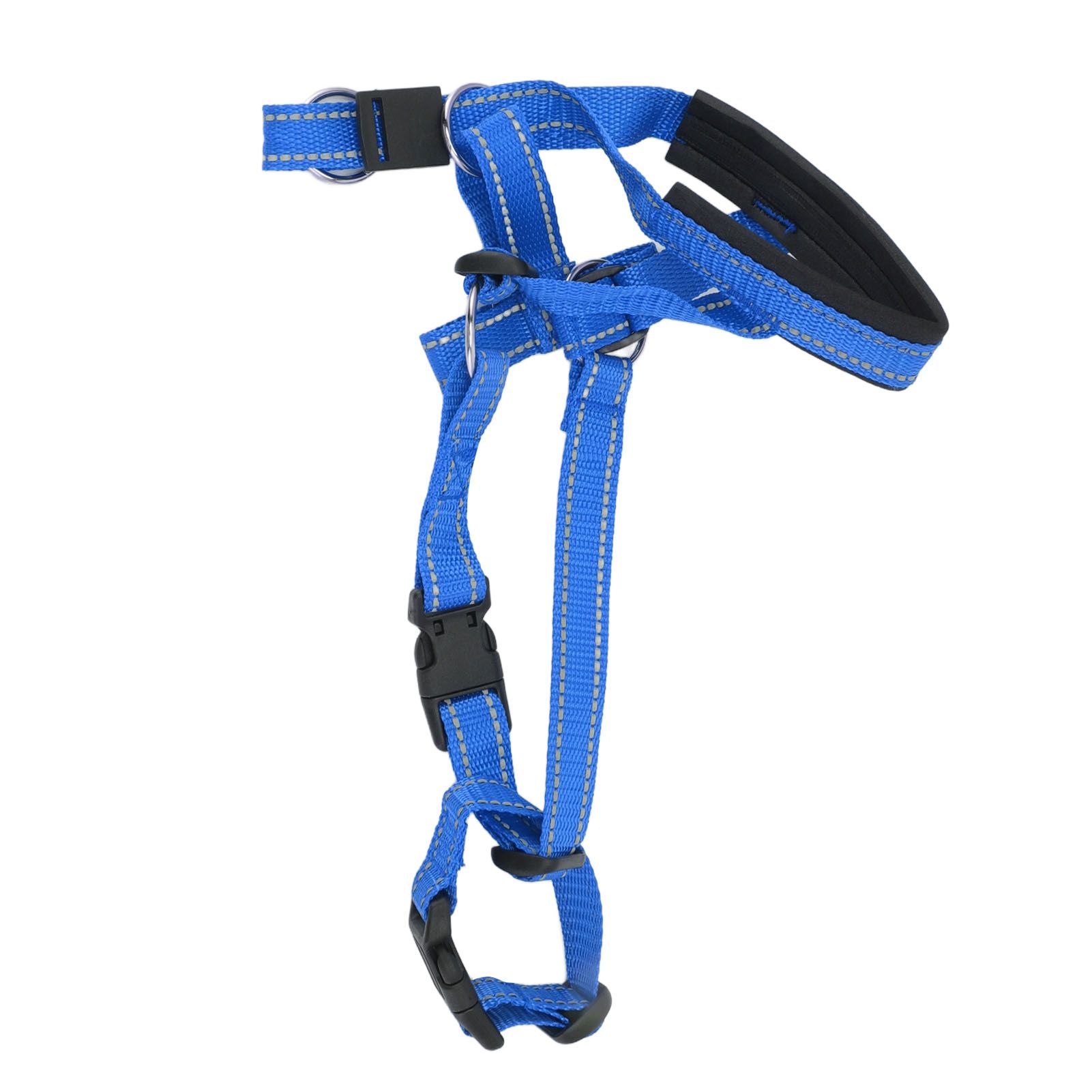 Dog Head Collar Breathable Dog Head Harness Dog Mouth Cover with Adjustable Strap for Outdoor Blue L - Image 2