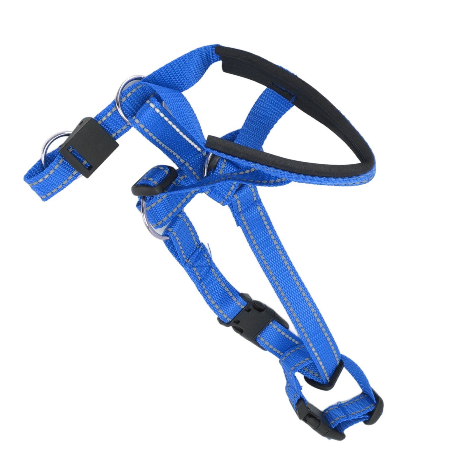 Dog Head Collar Breathable Dog Head Harness Dog Mouth Cover with Adjustable Strap for Outdoor Blue L - Image 4