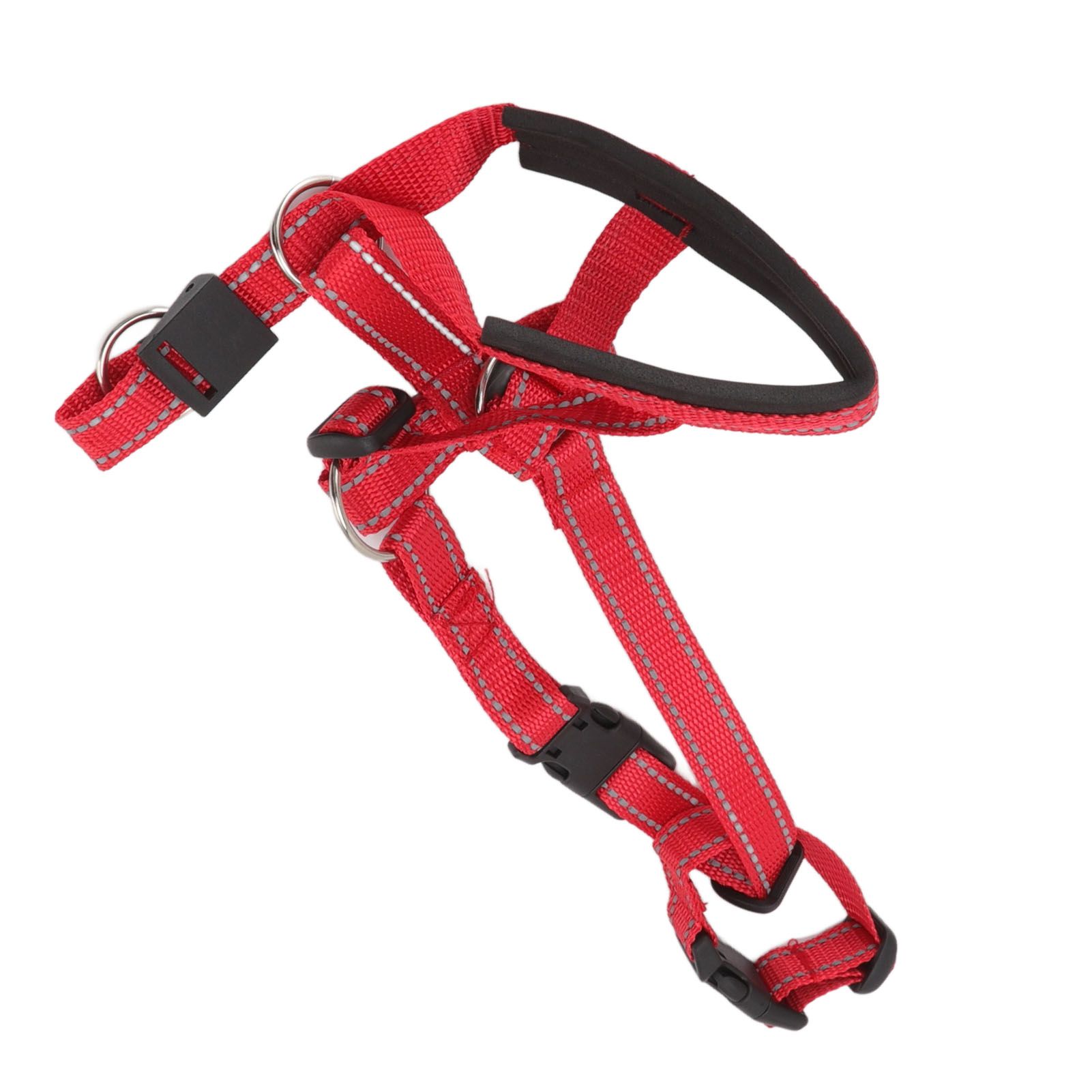 Dog Head Collar Breathable Dog Head Harness Dog Mouth Cover with Adjustable Strap for Outdoor Red L - Image 2